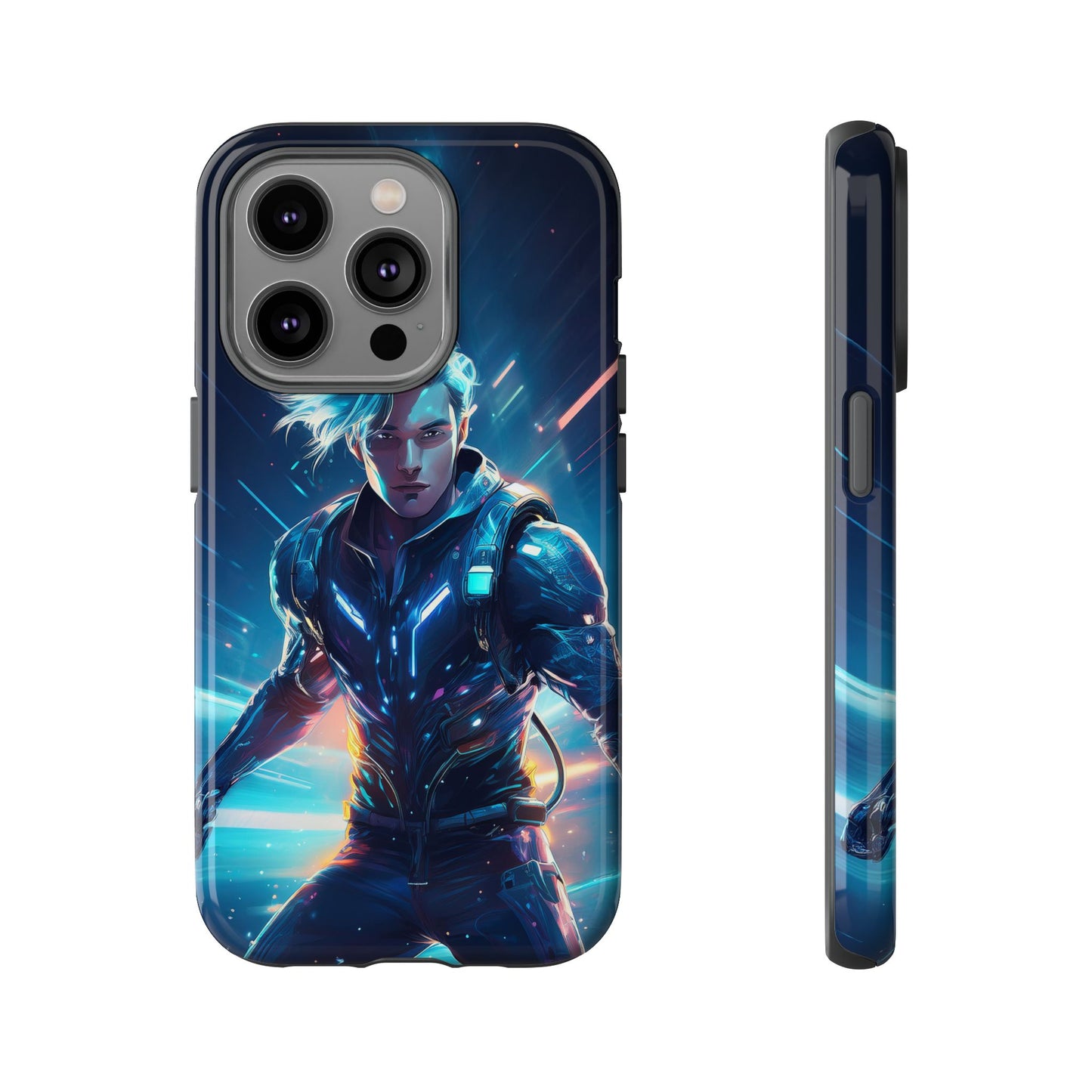 Futuristic Cyberpunk Male Cell Phone Case 024