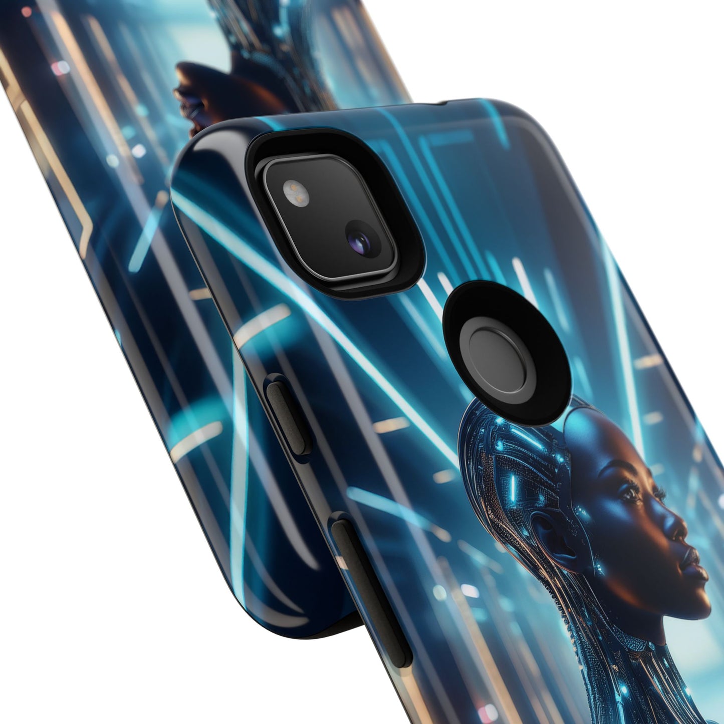 Futuristic Human Android Hybrid Cell Phone Case 003