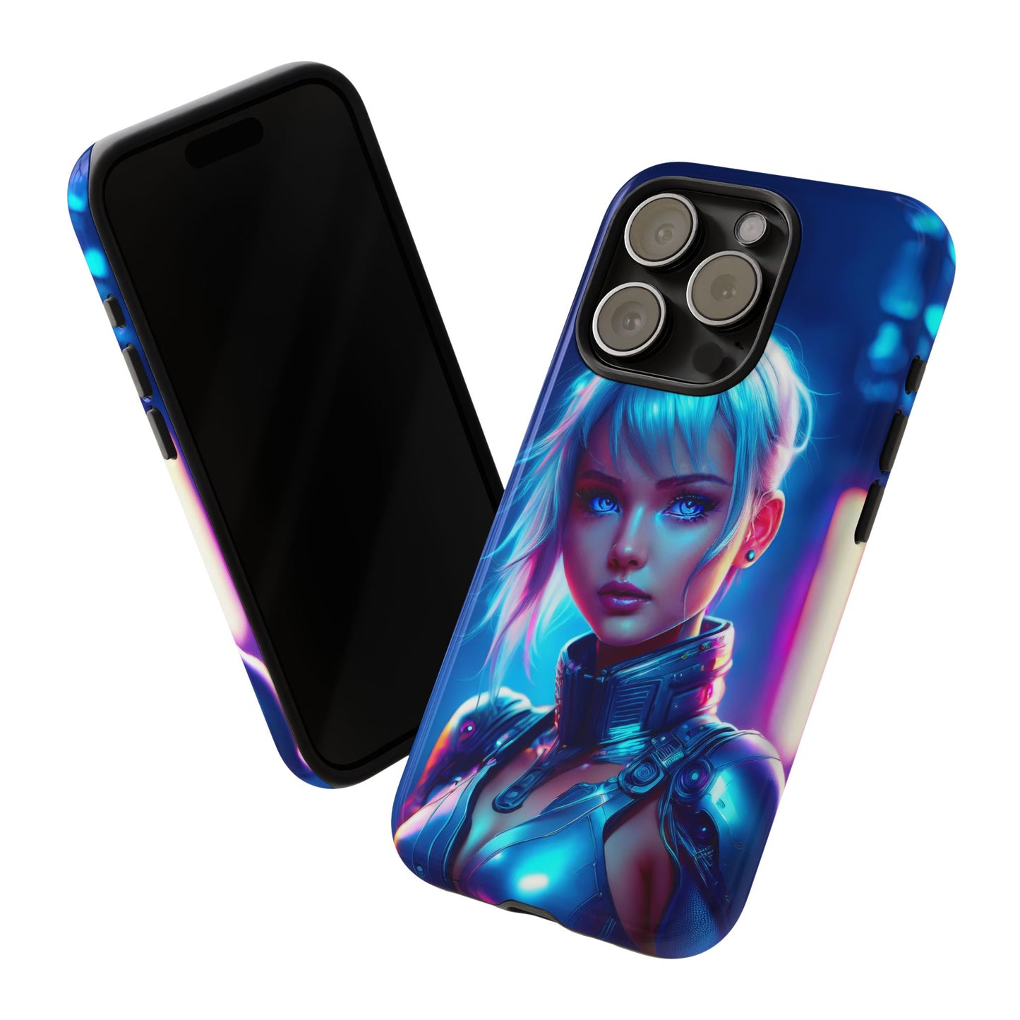 Futuristic Cyberpunk Female Cell Phone Case 013