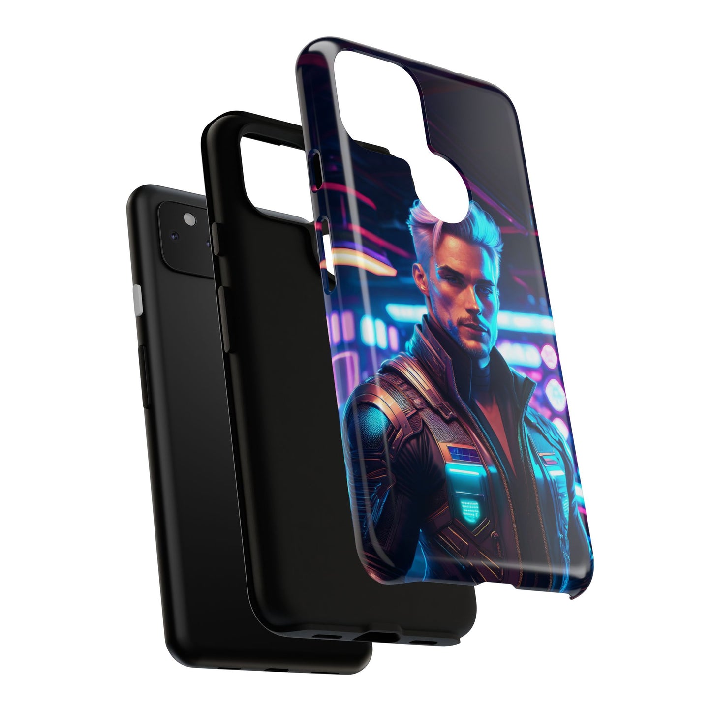 Futuristic Cyberpunk Male Cell Phone Case 008