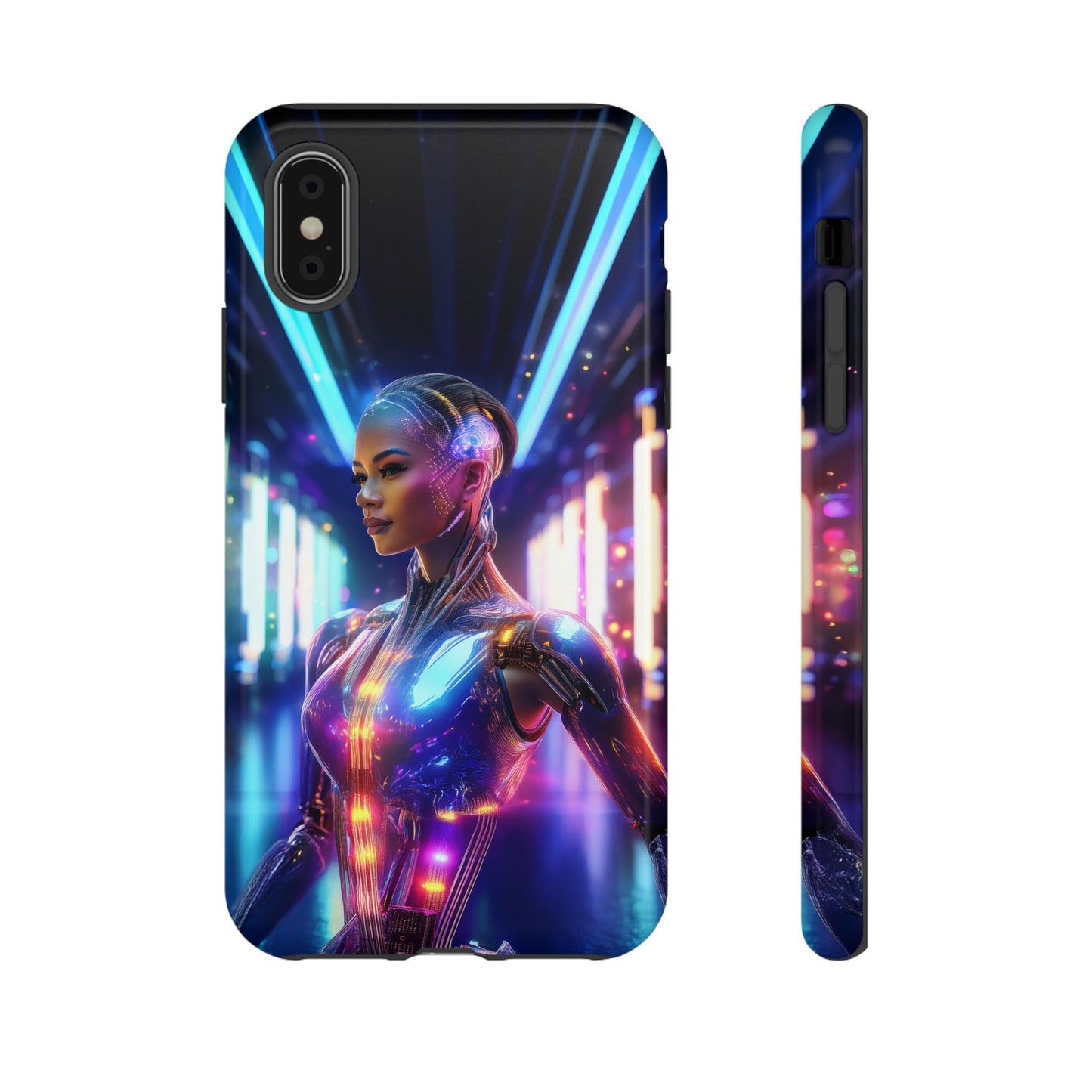 Futuristic Human Android Hybrid Cell Phone Case 010