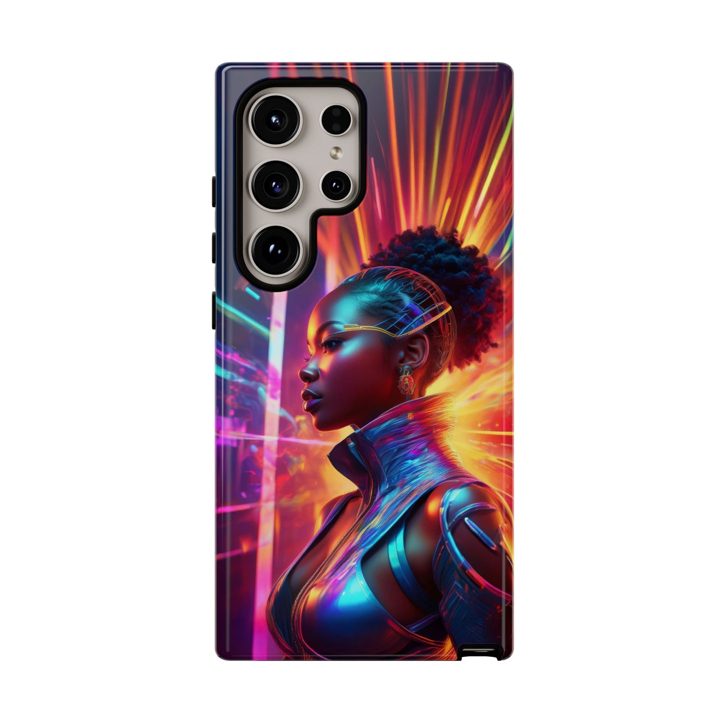 Futuristic Cyberpunk Female Cell Phone Case 001