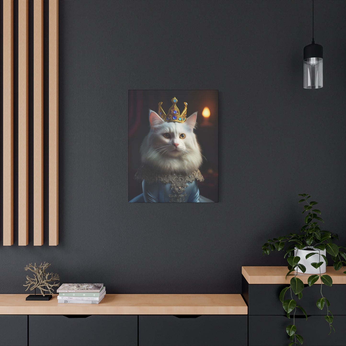 Her Royal Meowjesty Canvas Art | Stretched Matte Wall Decor 003