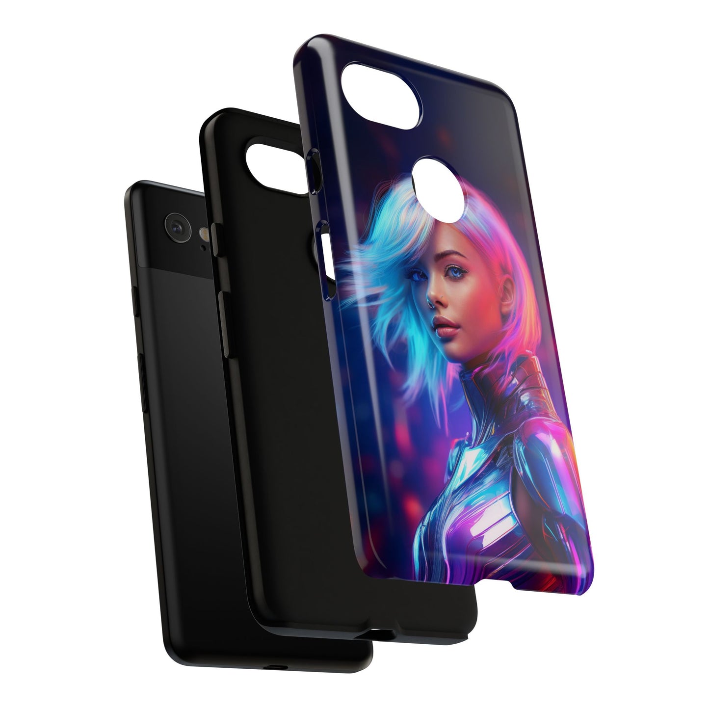 Futuristic Cyberpunk Female Cell Phone Case 028