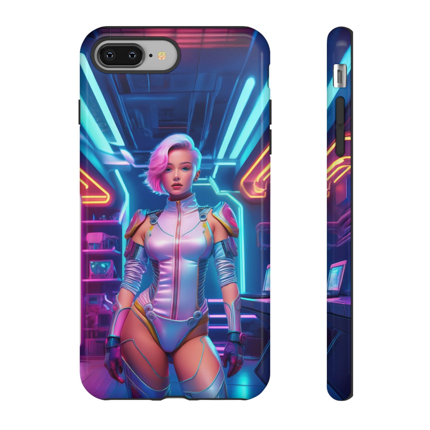 Futuristic Cyberpunk Female Cell Phone Case 002