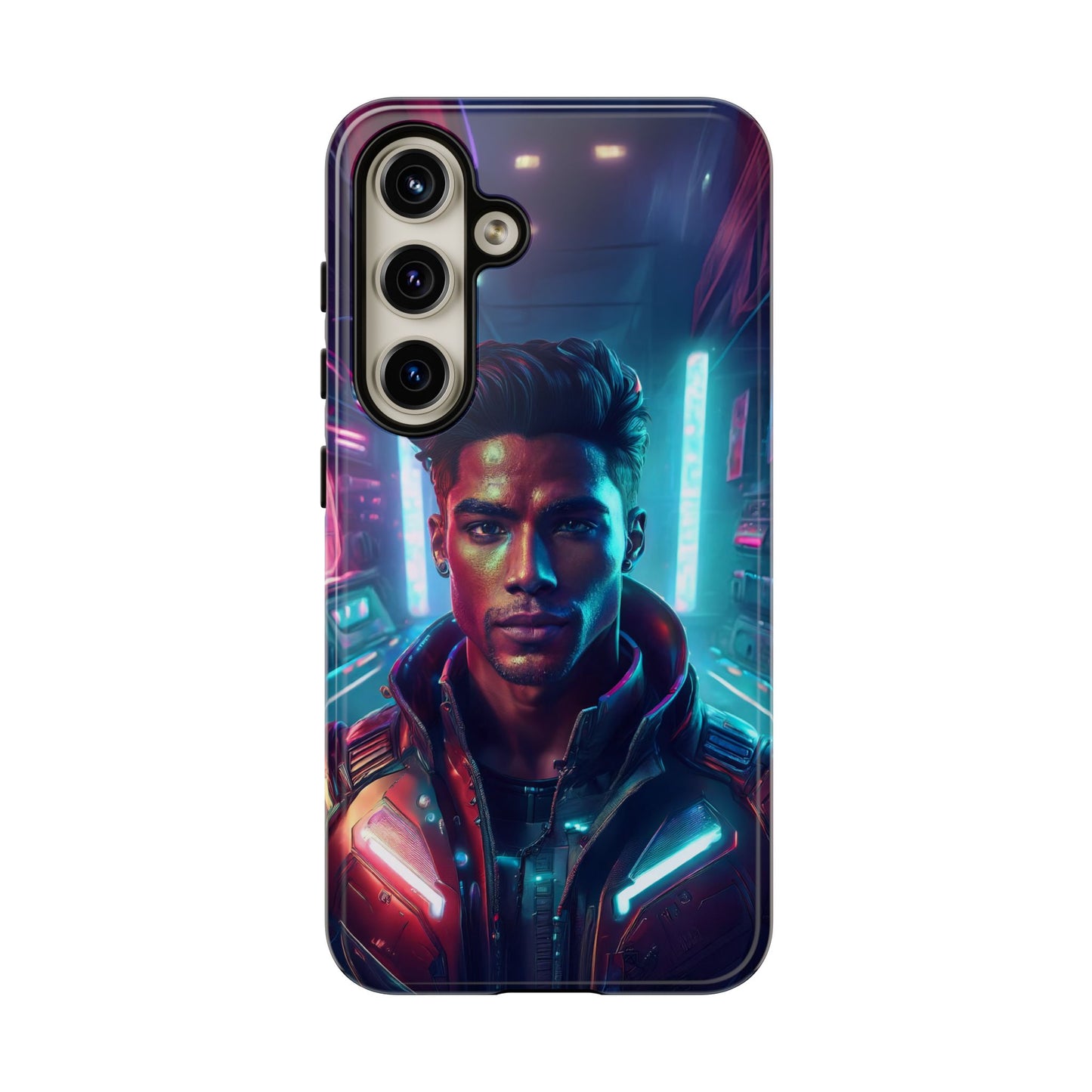 Futuristic Cyberpunk Male Cell Phone Case 007