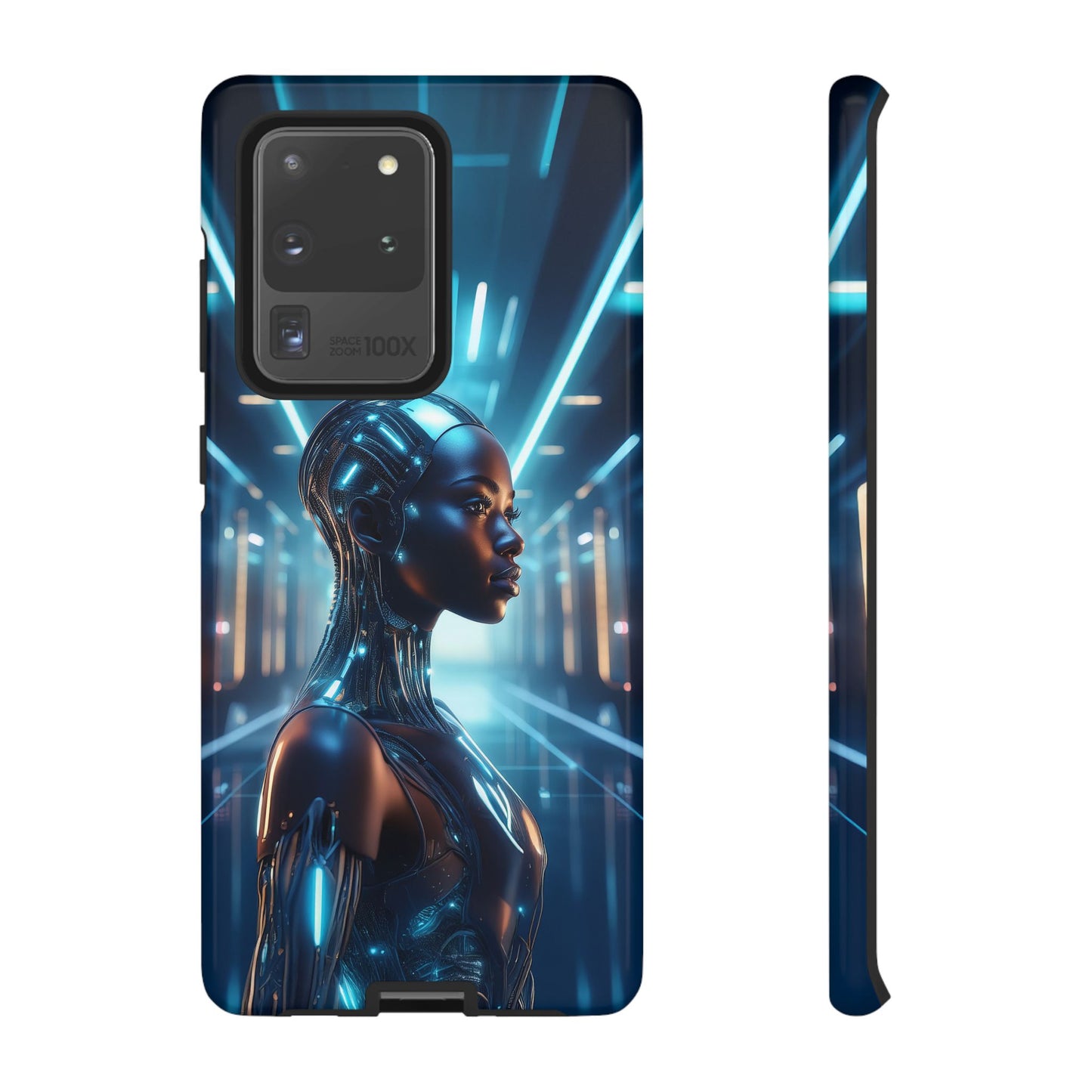 Futuristic Human Android Hybrid Cell Phone Case 003