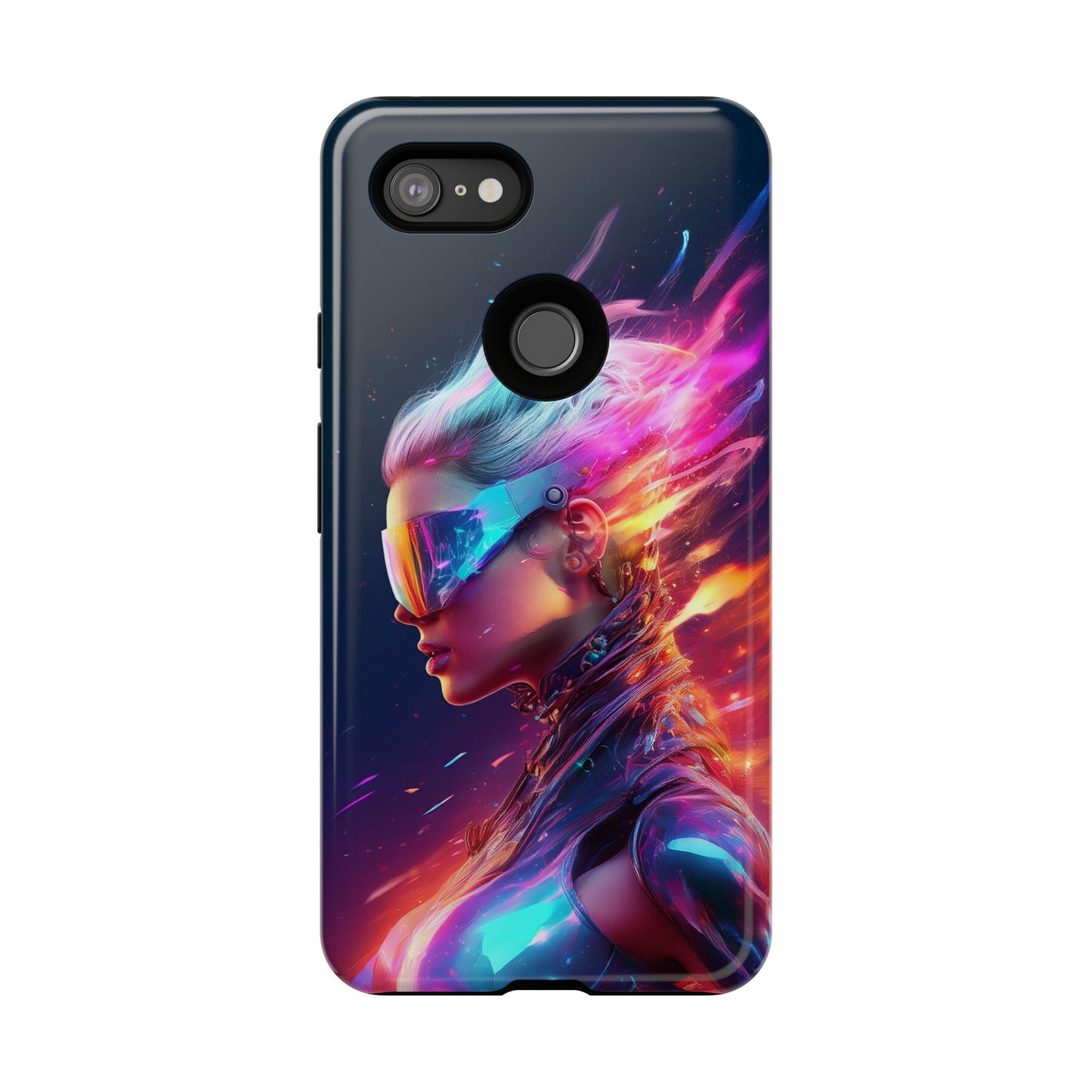 Futuristic Cyberpunk Female Cell Phone Case 025