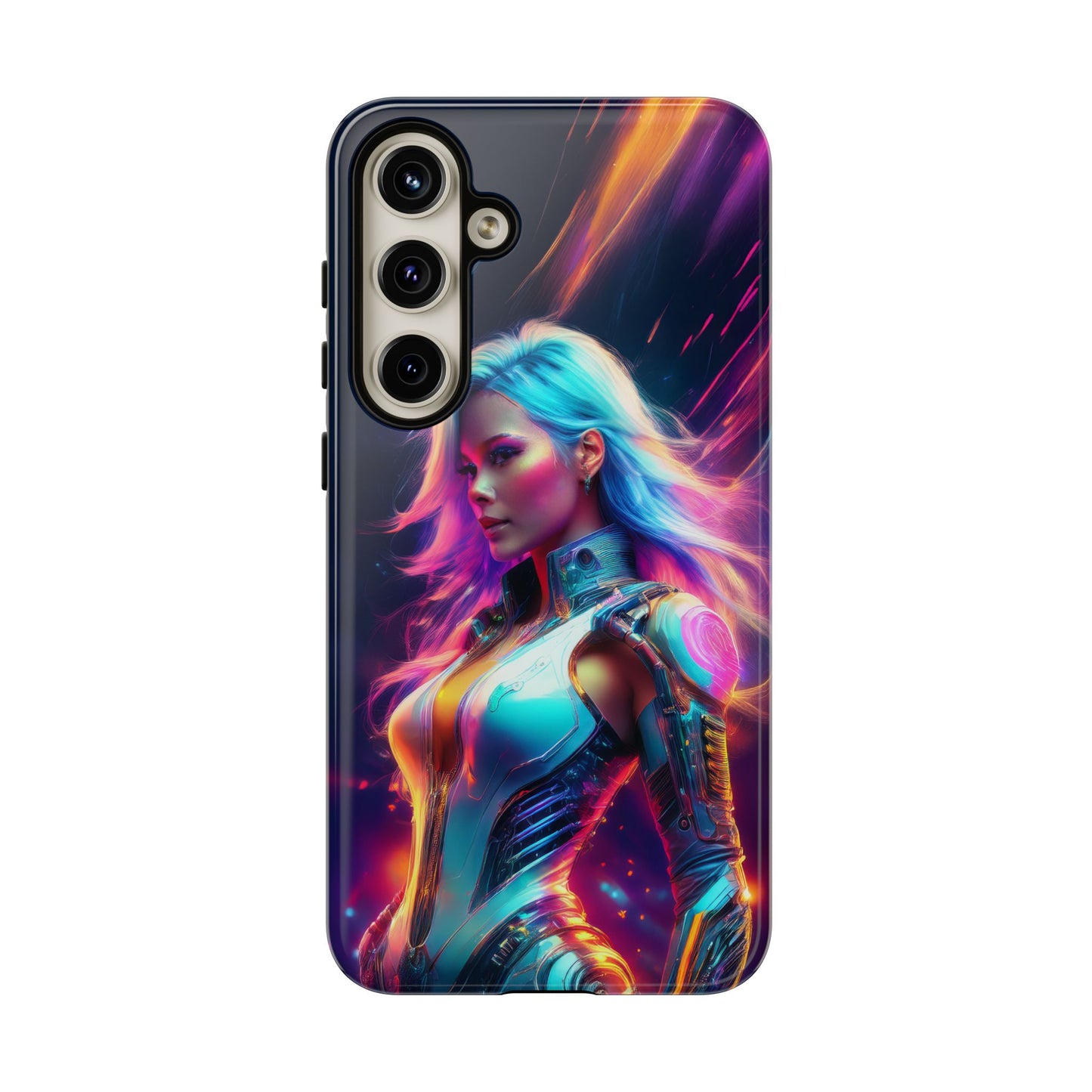 Futuristic Cyberpunk Female Cell Phone Case 012