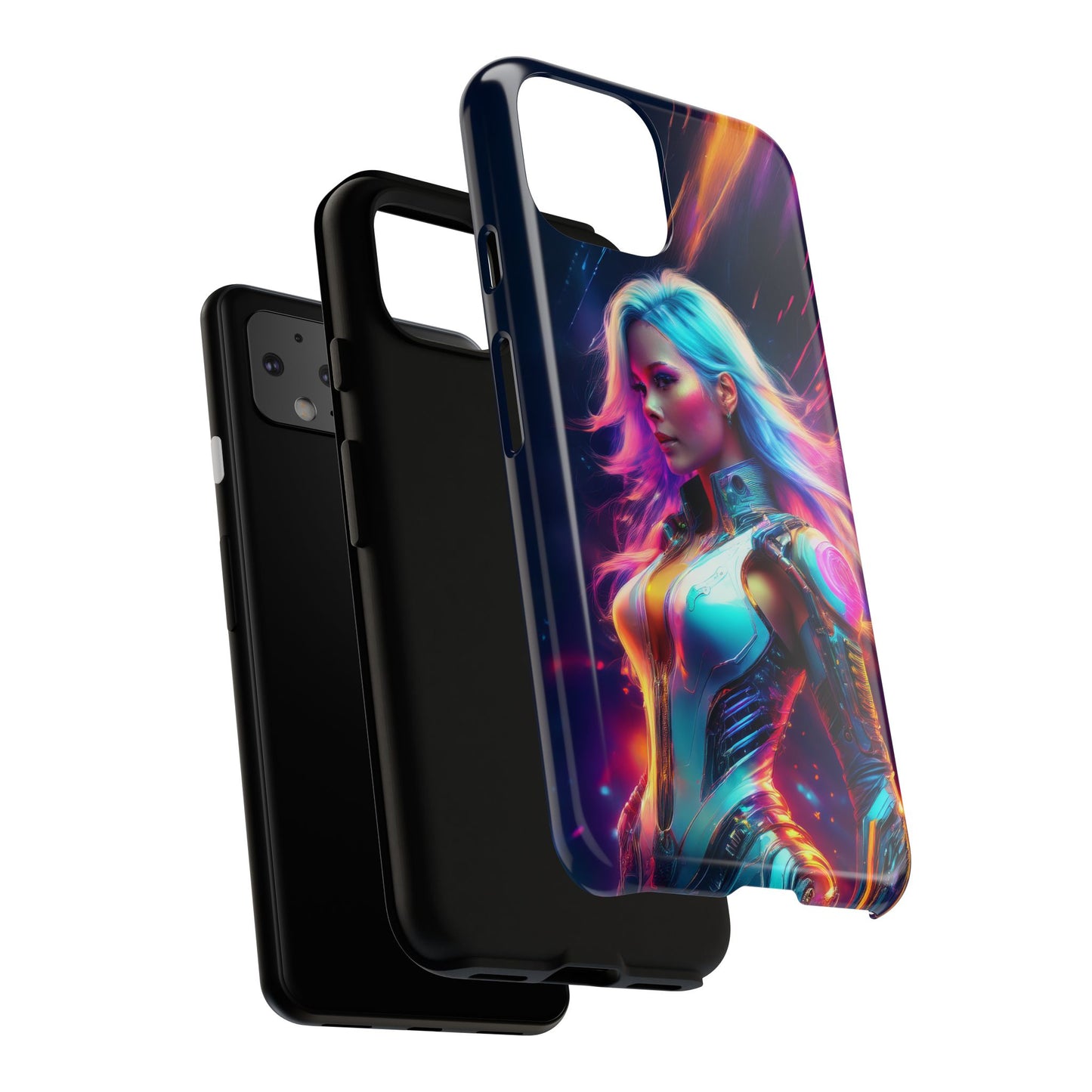 Futuristic Cyberpunk Female Cell Phone Case 012