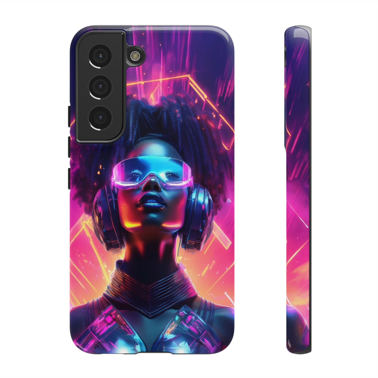 Futuristic Cyberpunk Female Cell Phone Case 030