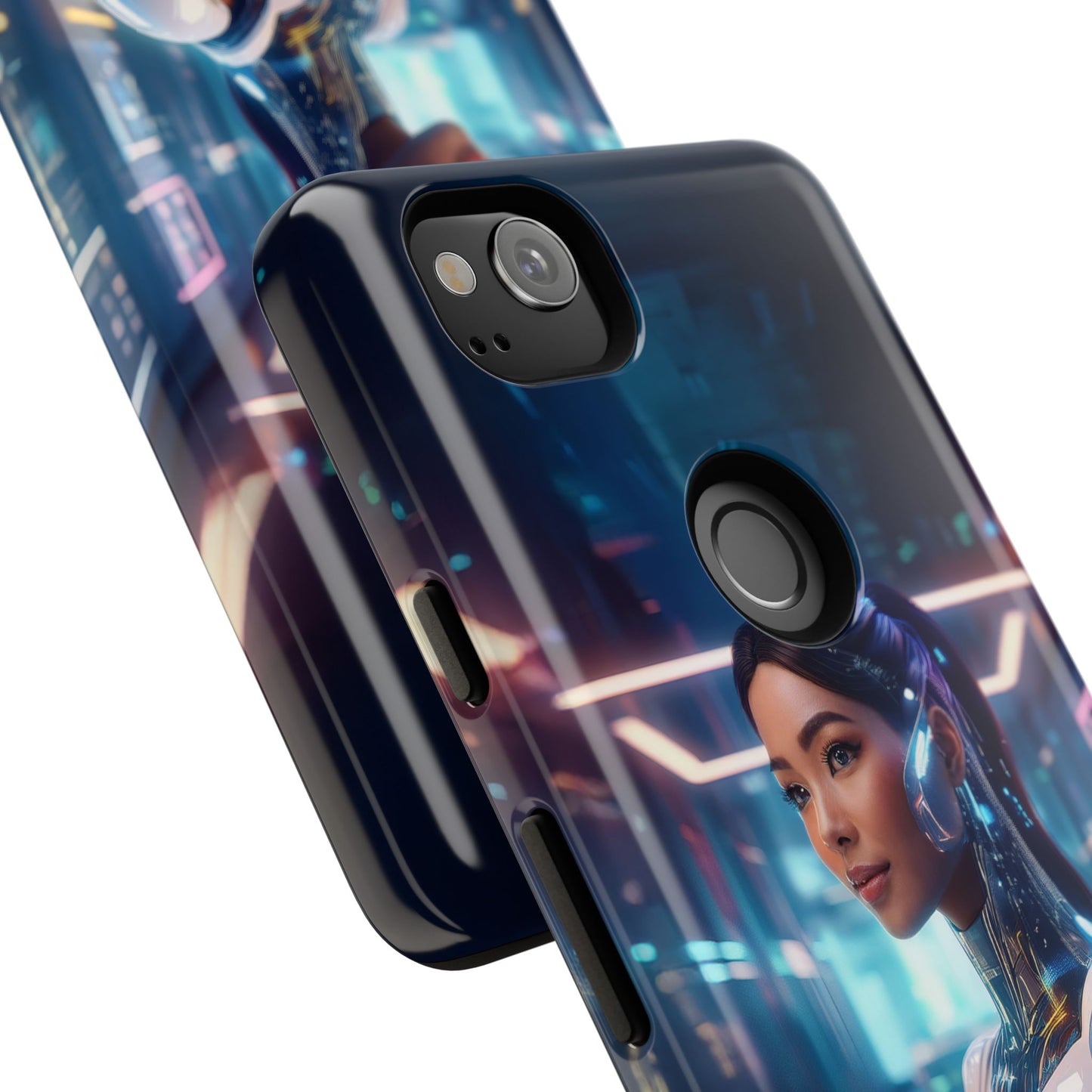 Futuristic Human Android Hybrid Cell Phone Case 005