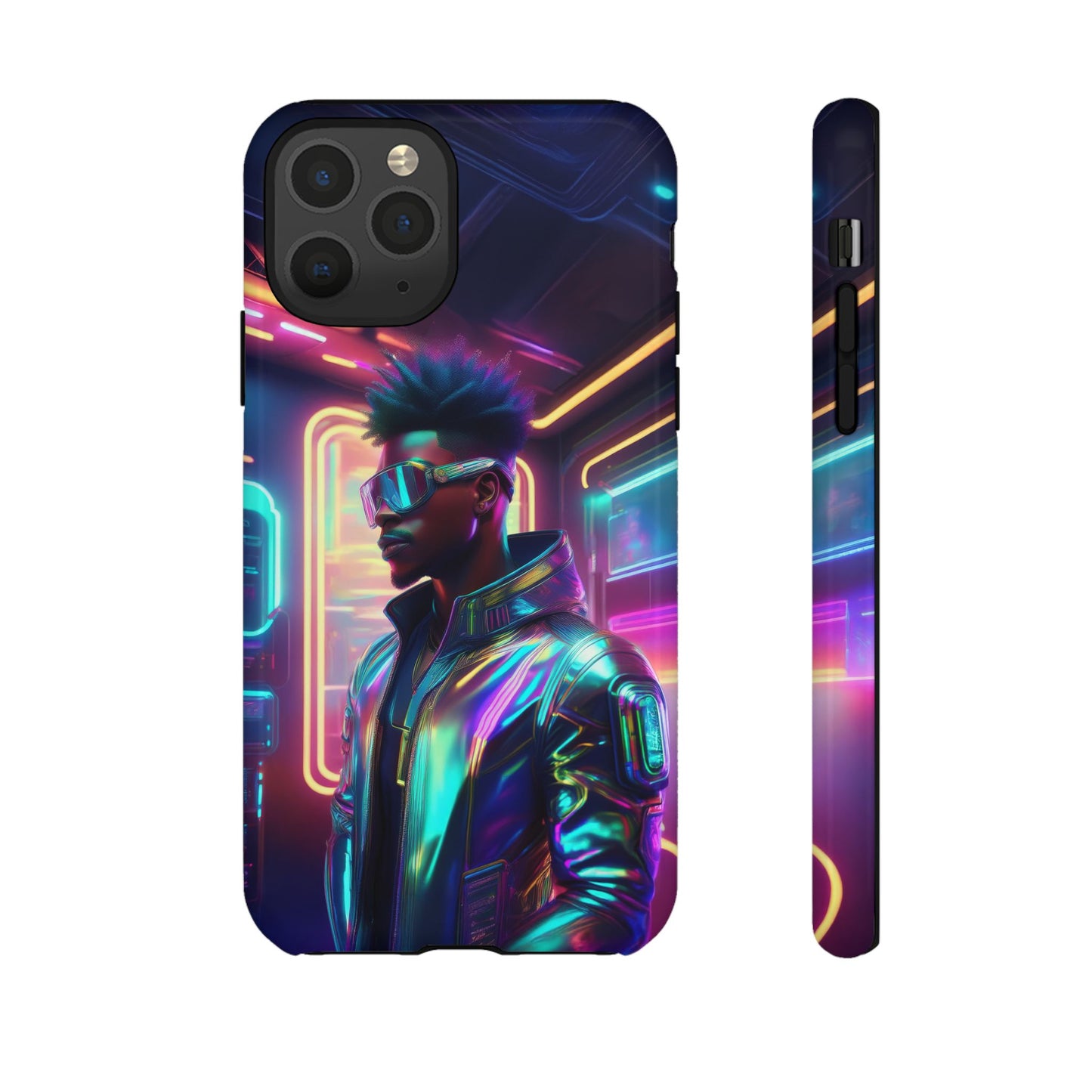 Futuristic Cyberpunk Male Cell Phone Case 004