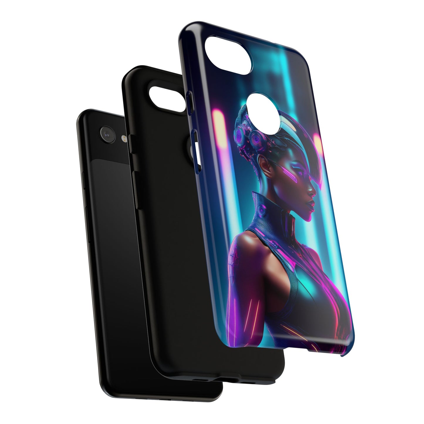 Futuristic Cyberpunk Female Cell Phone Case 021