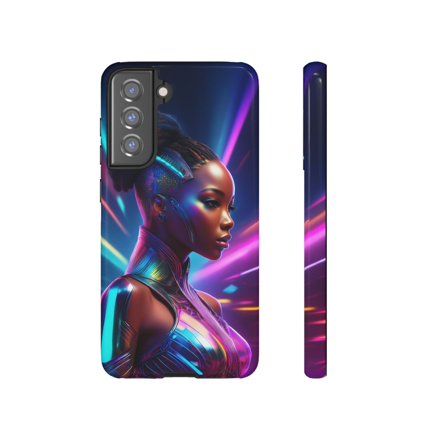 Futuristic Cyberpunk Female Cell Phone Case 014