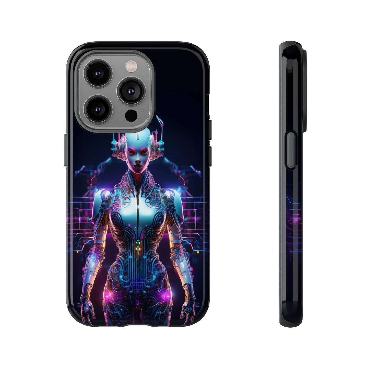 Futuristic Human Android Hybrid Cell Phone Case 001