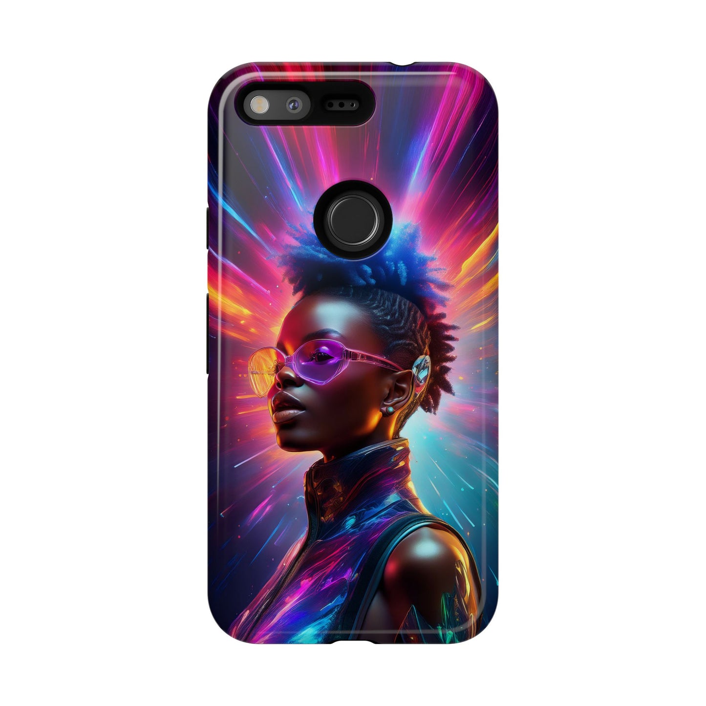 Futuristic Cyberpunk Female Cell Phone Case 026