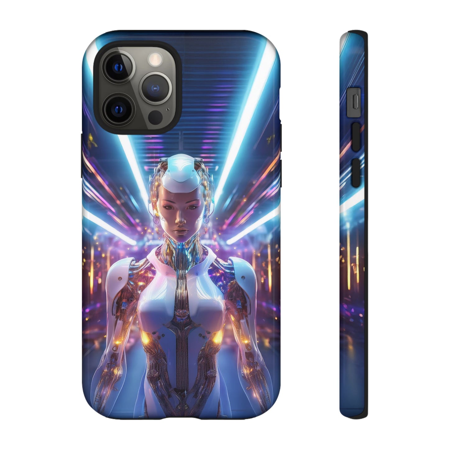 Futuristic Human Android Hybrid Cell Phone Case 007