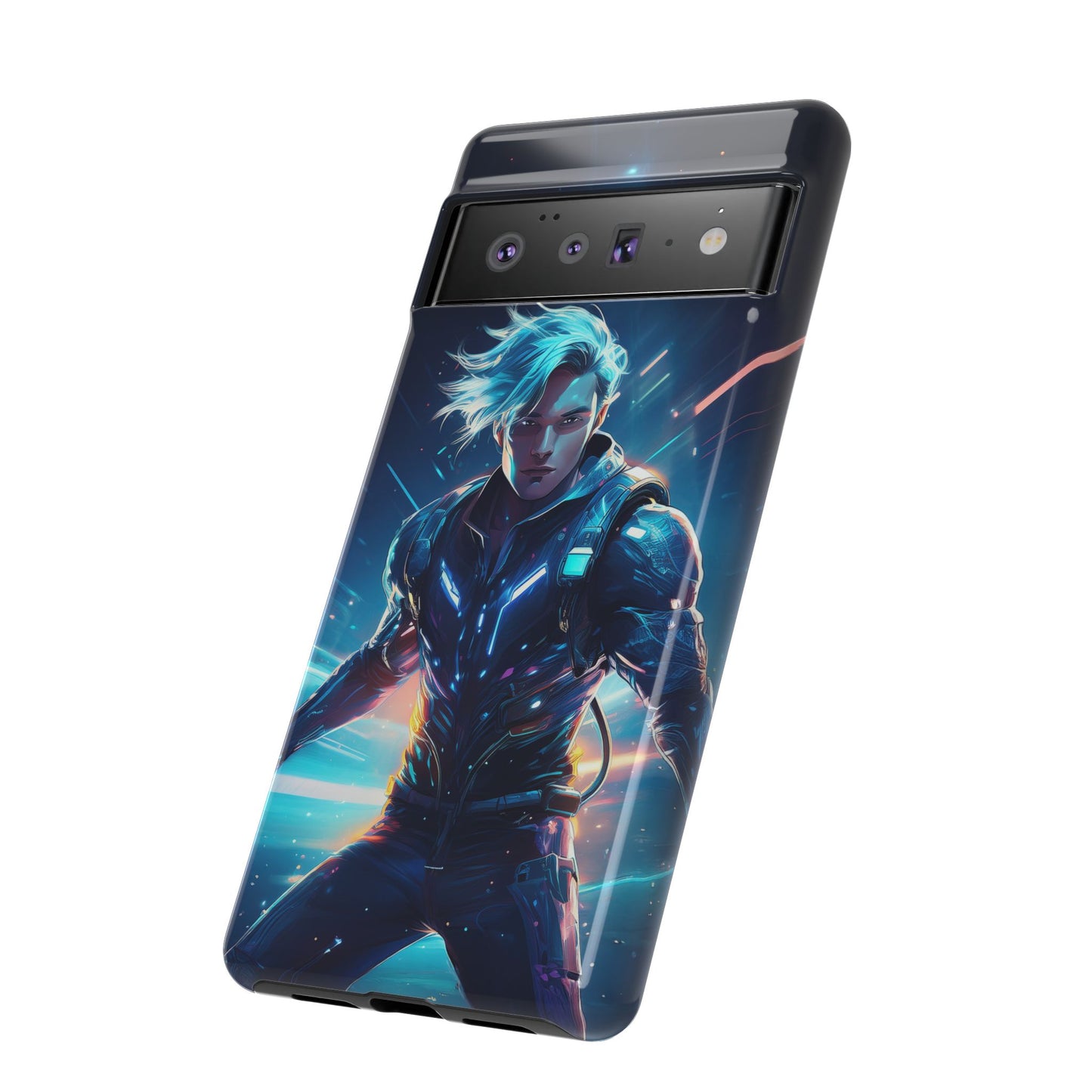 Futuristic Cyberpunk Male Cell Phone Case 024