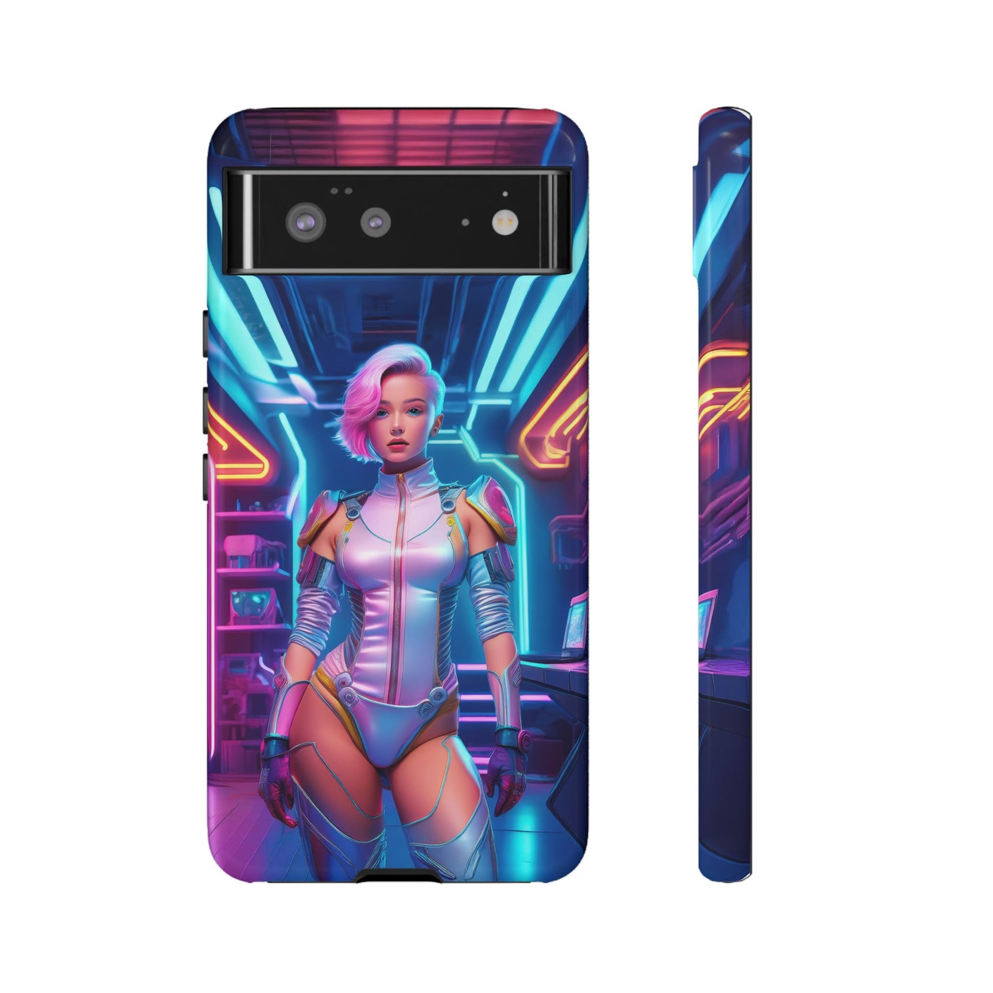 Futuristic Cyberpunk Female Cell Phone Case 002