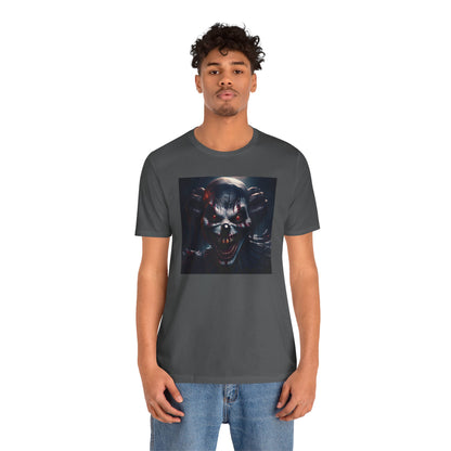 Terrifying Clown Face Halloween Shirt – Haunted Circus Horror Graphic Tee for Halloween Fright Fans