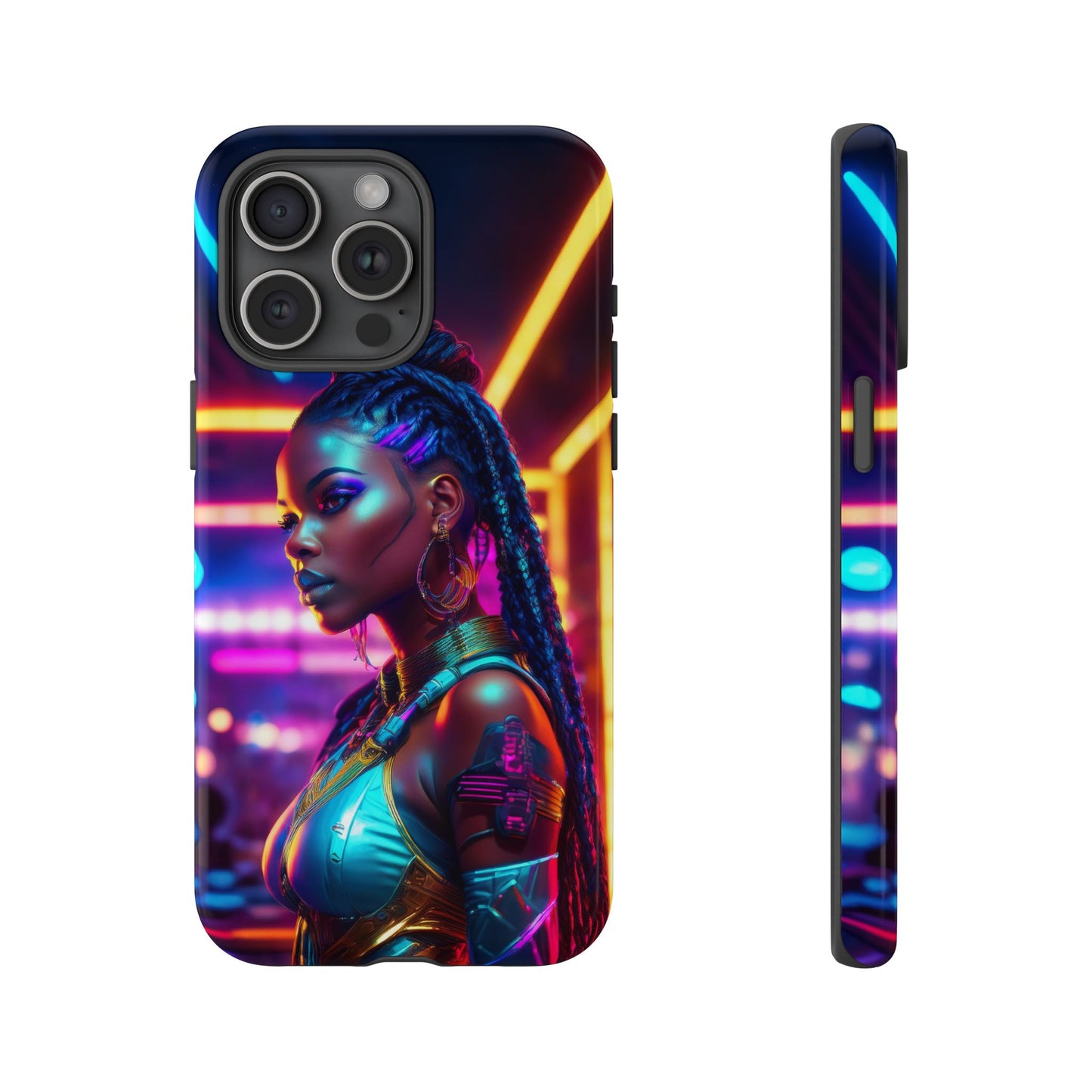 Futuristic Cyberpunk Female Cell Phone Case 006