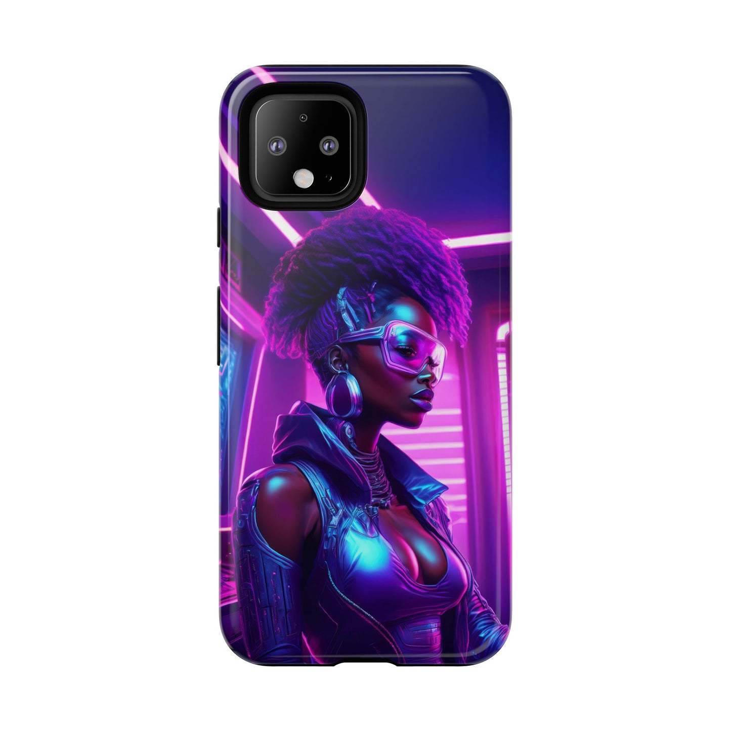 Futuristic Cyberpunk Female Cell Phone Case 004