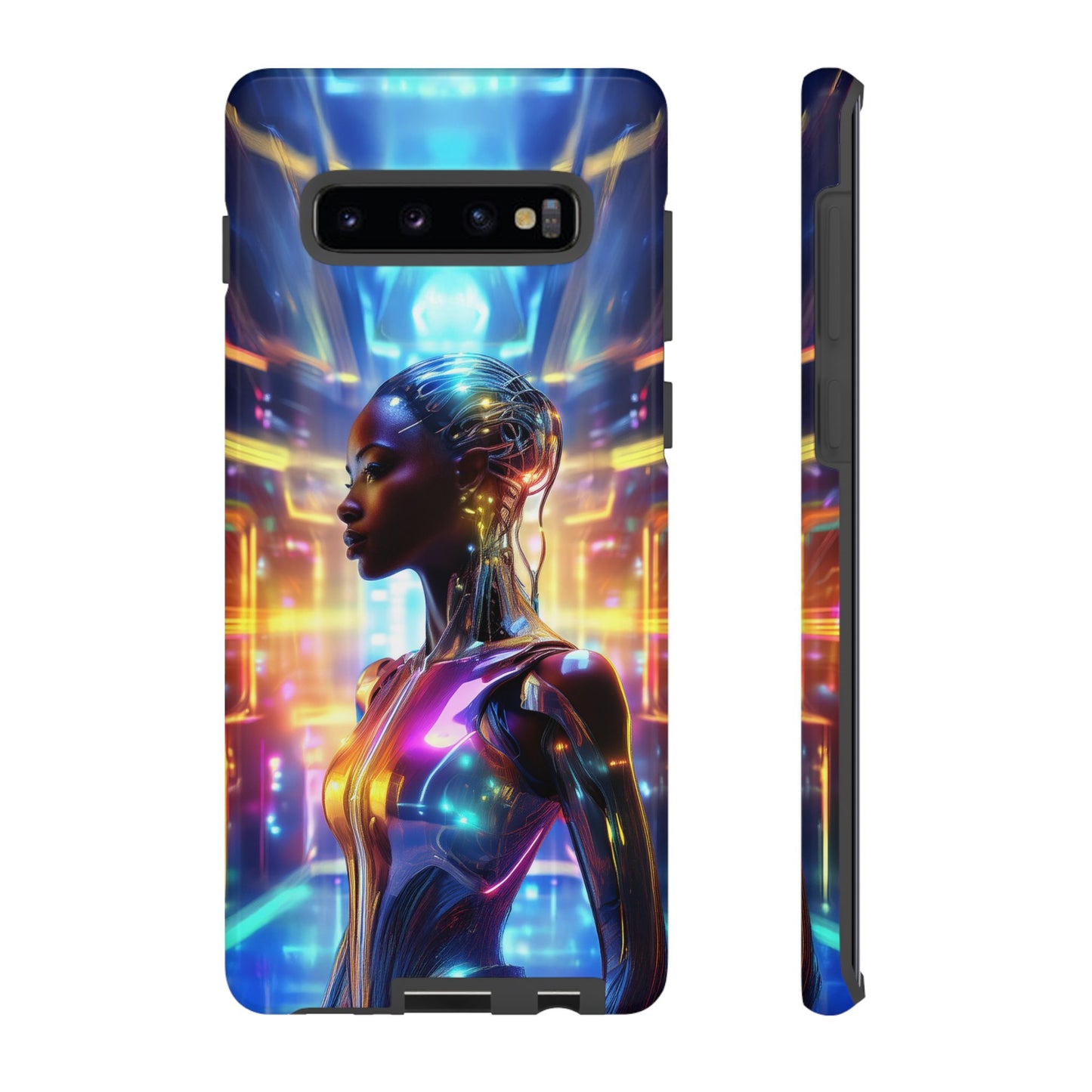 Futuristic Human Android Hybrid Cell Phone Case 011