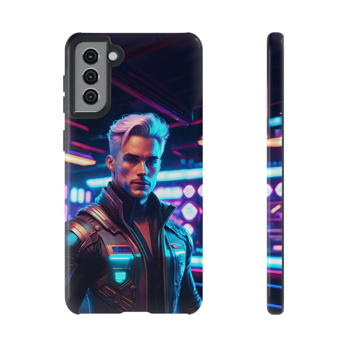 Futuristic Cyberpunk Male Cell Phone Case 008