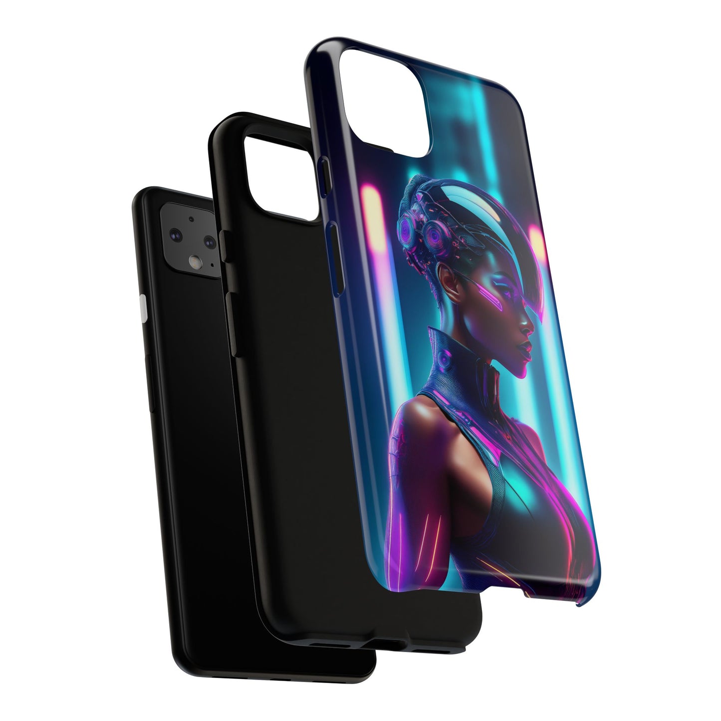 Futuristic Cyberpunk Female Cell Phone Case 021