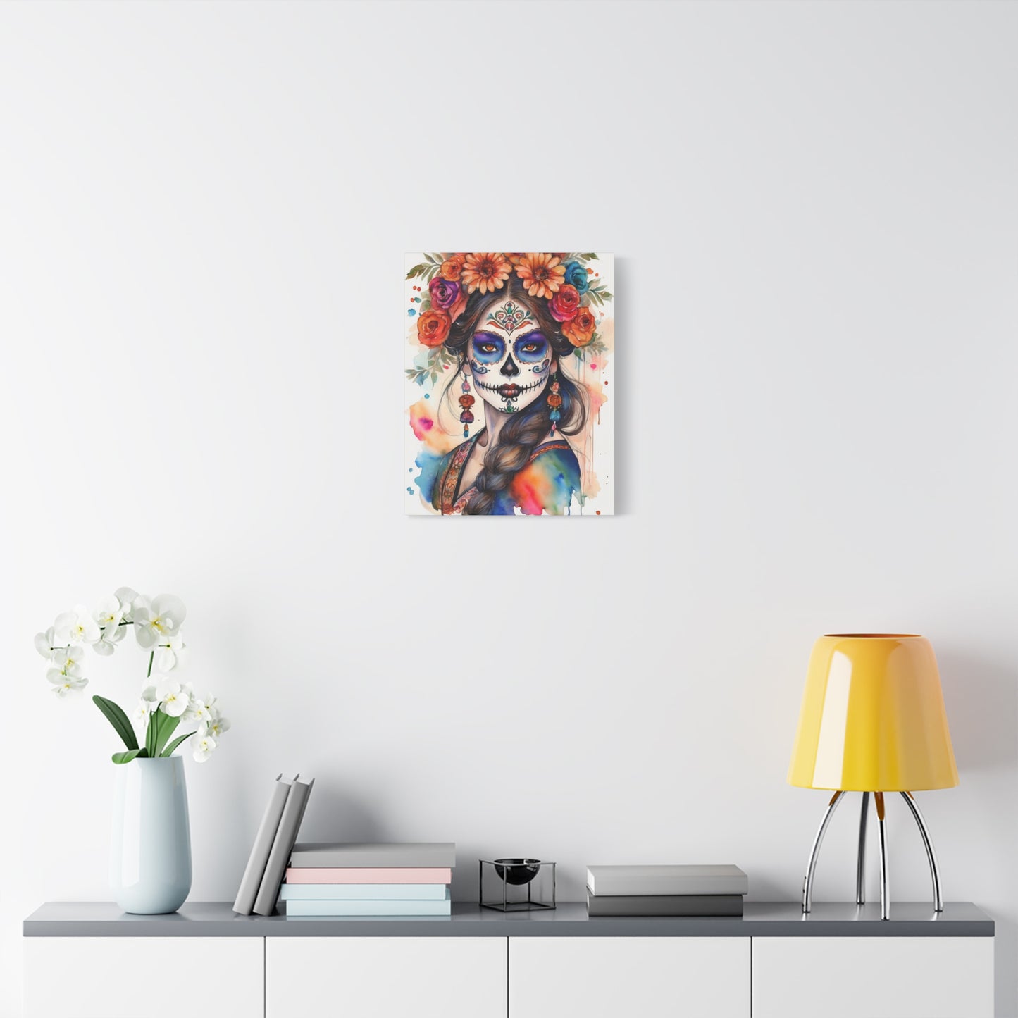 Dia de los Muertos Canvas Art | Day of the Dead - Stretched Matte Wall Decor 012