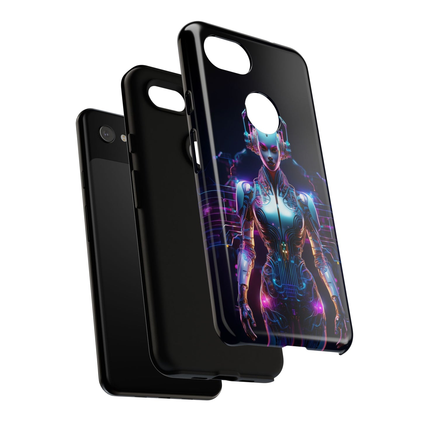 Futuristic Human Android Hybrid Cell Phone Case 001