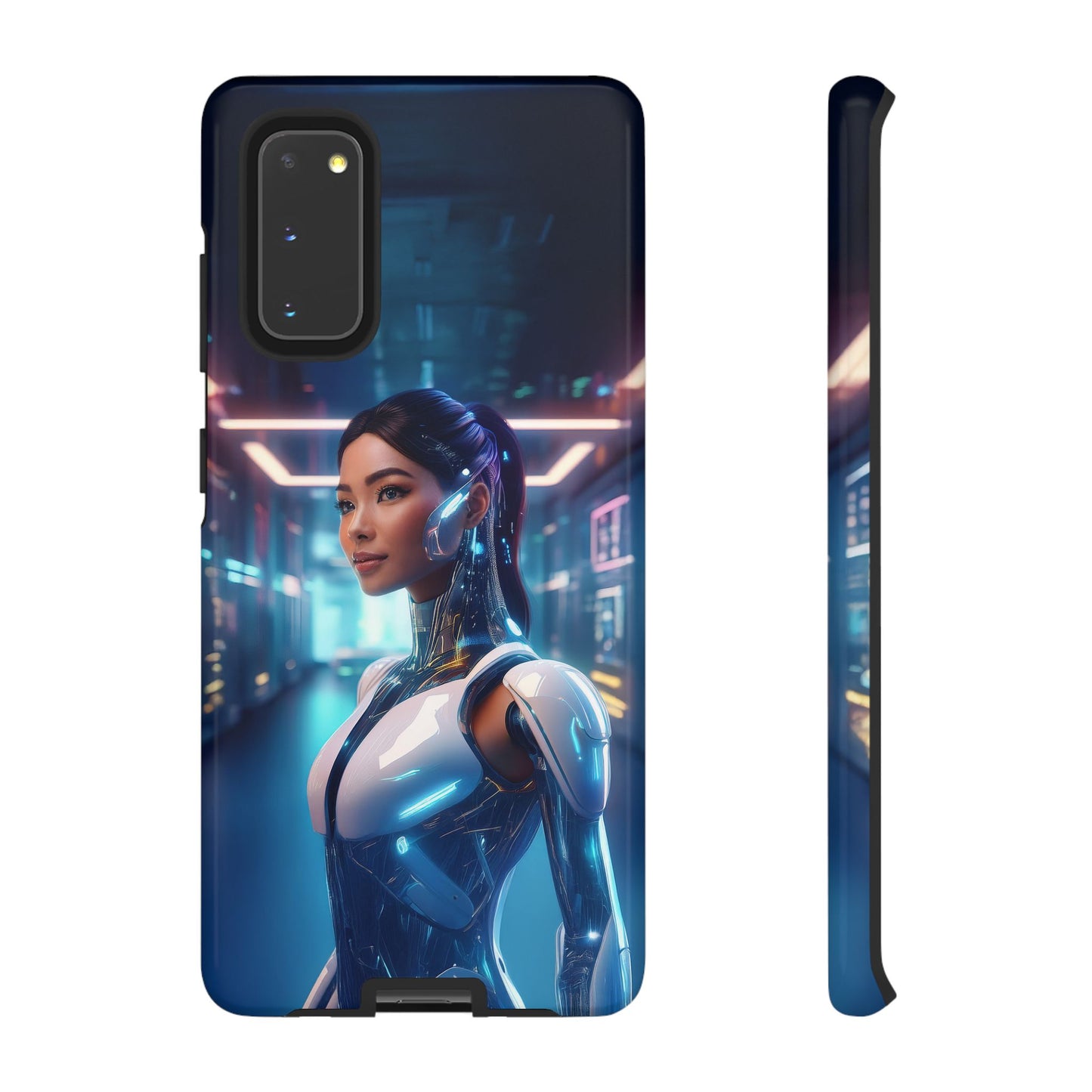 Futuristic Human Android Hybrid Cell Phone Case 005