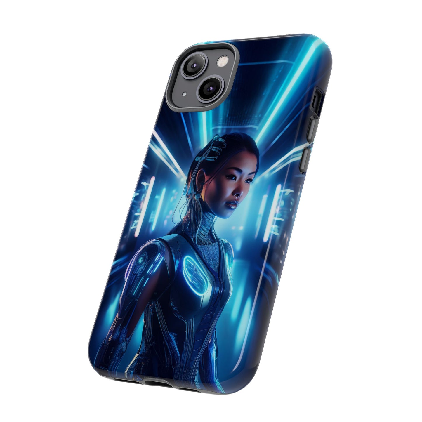 Futuristic Human Android Hybrid Cell Phone Case 004