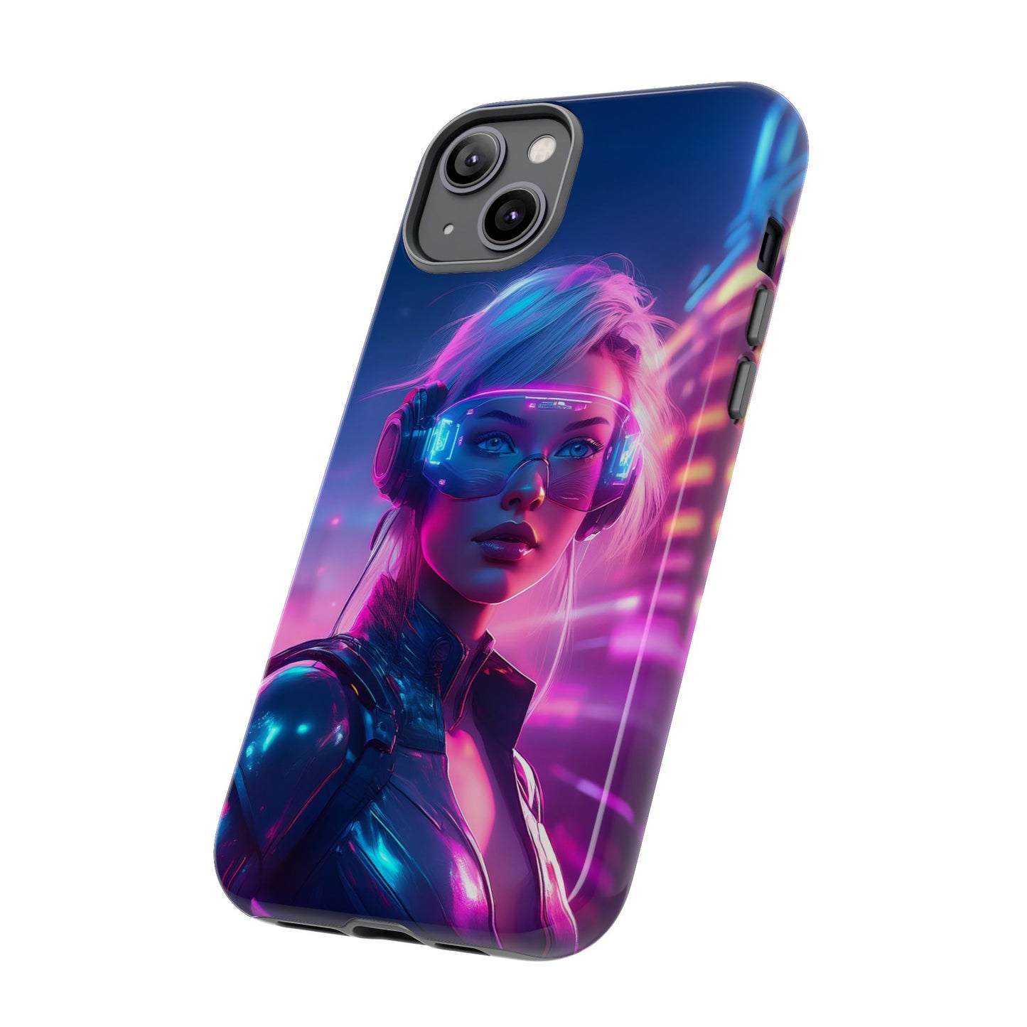 Futuristic Cyberpunk Female Cell Phone Case 029