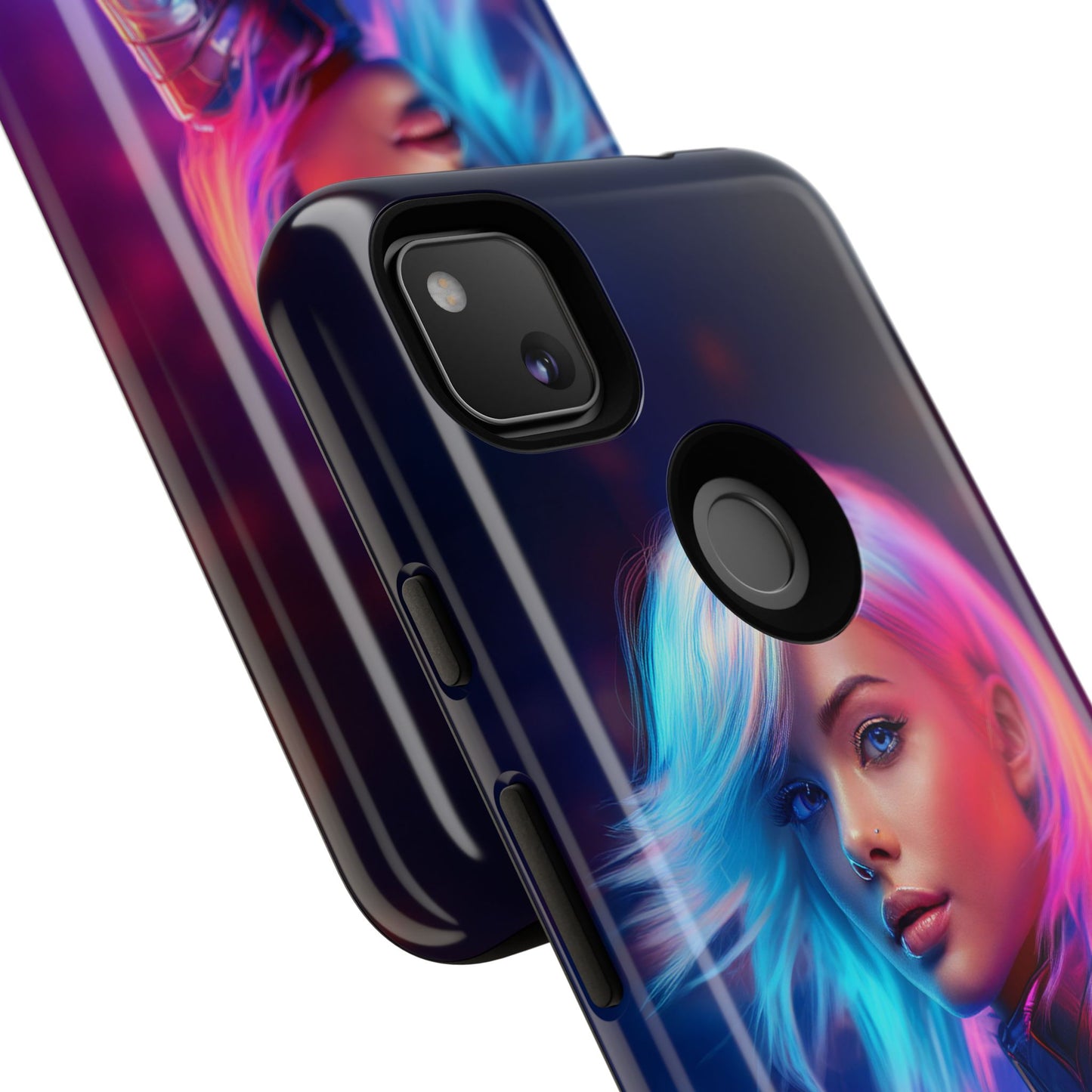 Futuristic Cyberpunk Female Cell Phone Case 028