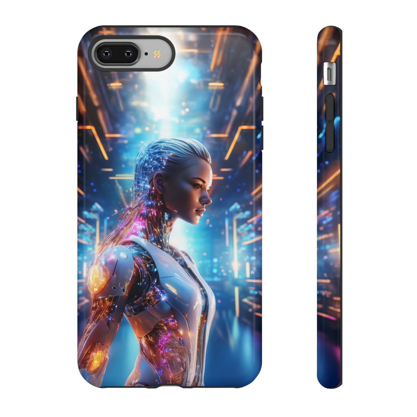 Futuristic Human Android Hybrid Cell Phone Case 008