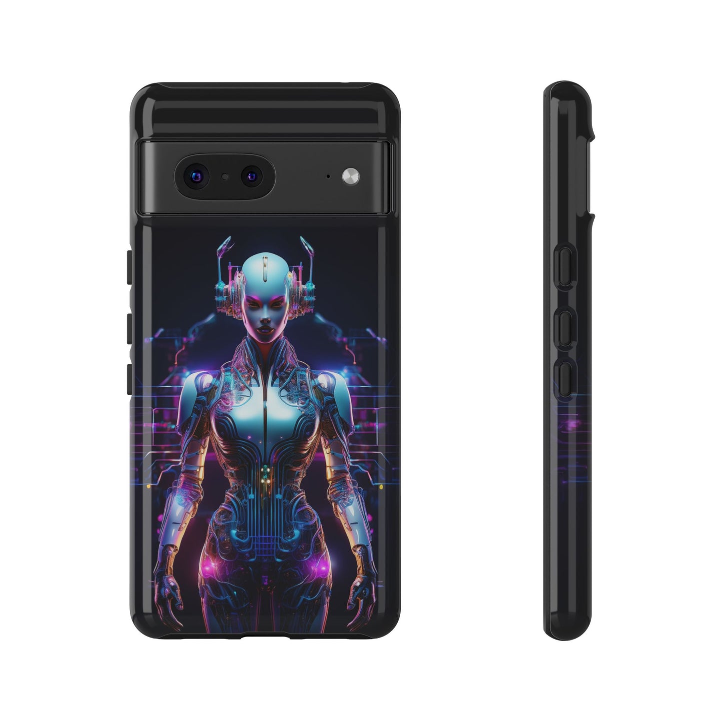 Futuristic Human Android Hybrid Cell Phone Case 001