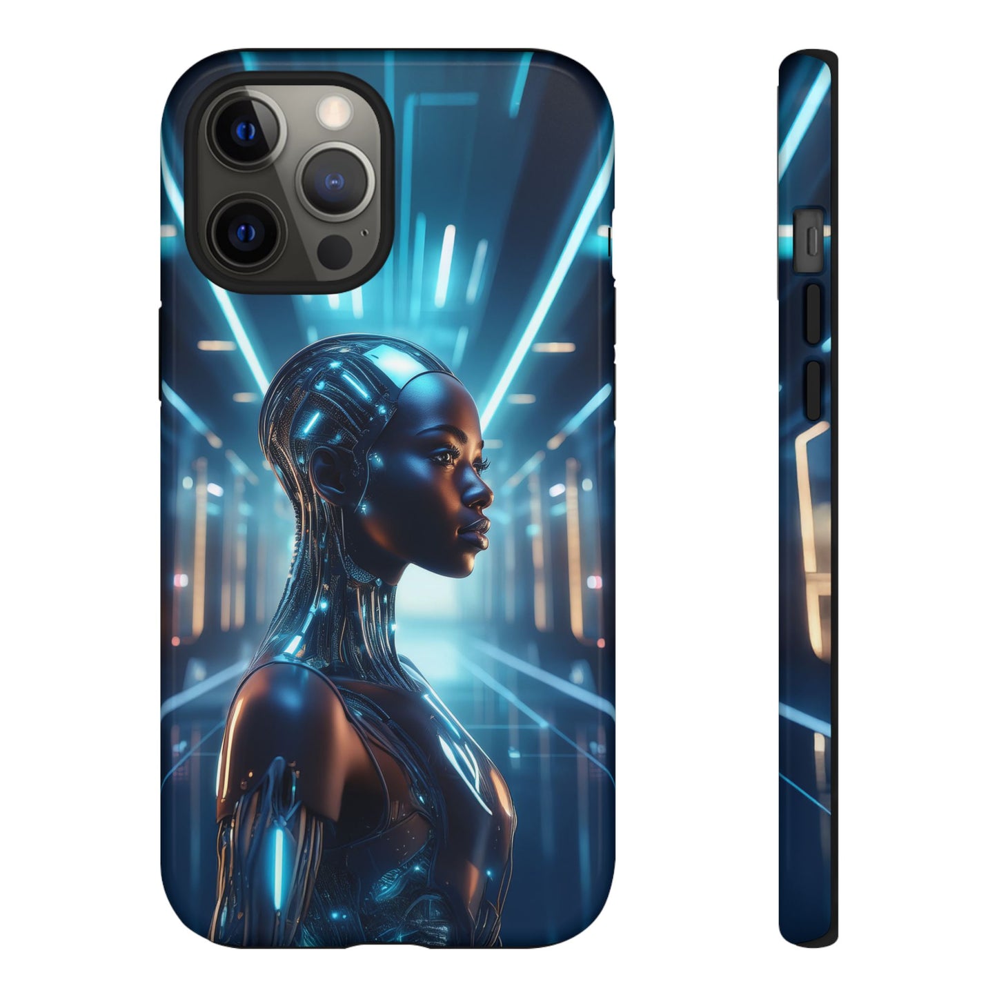 Futuristic Human Android Hybrid Cell Phone Case 003