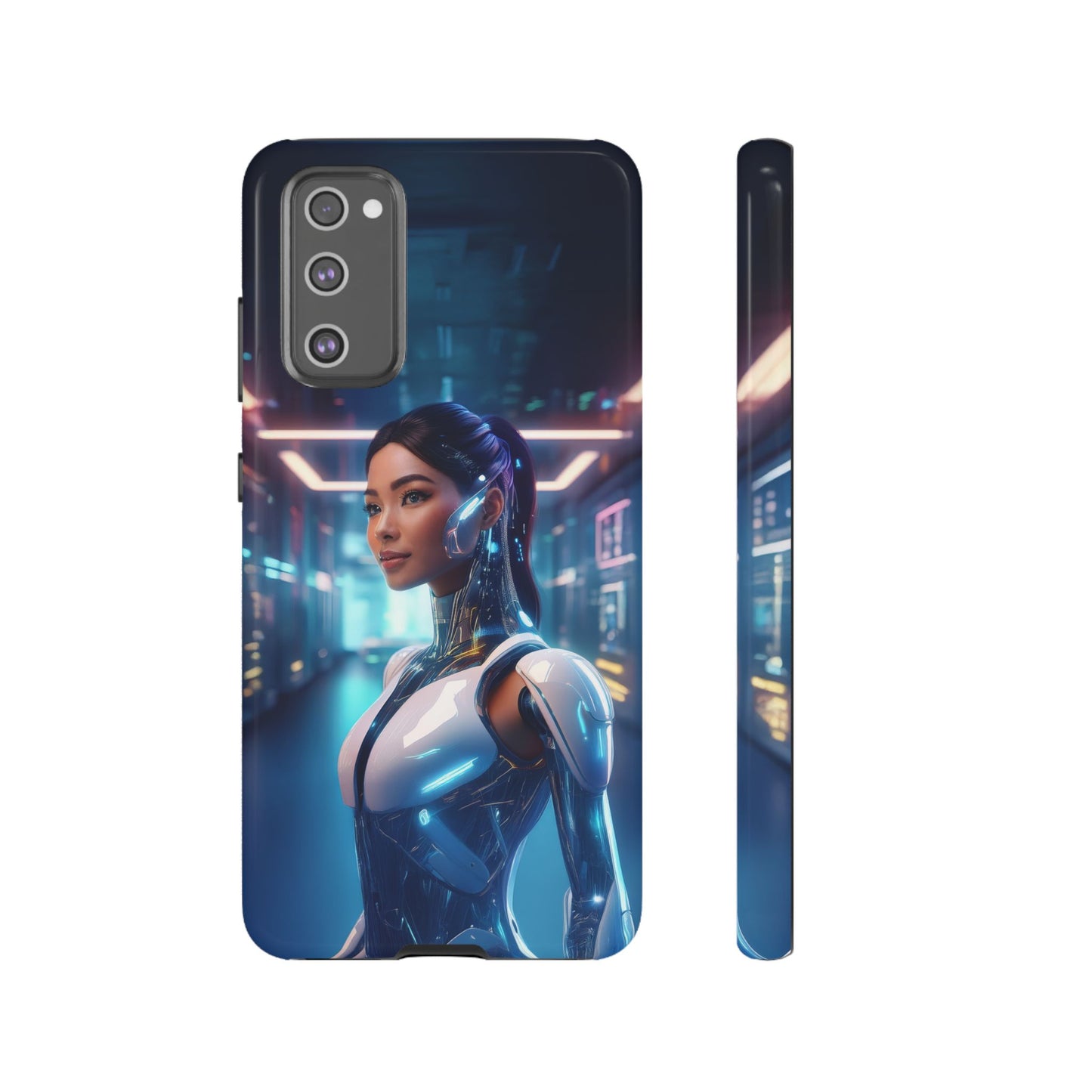 Futuristic Human Android Hybrid Cell Phone Case 005