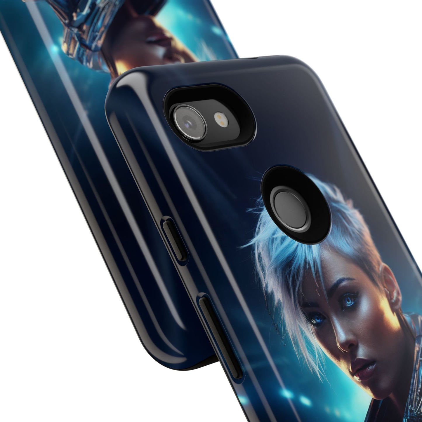 Futuristic Cyberpunk Female Cell Phone Case 027