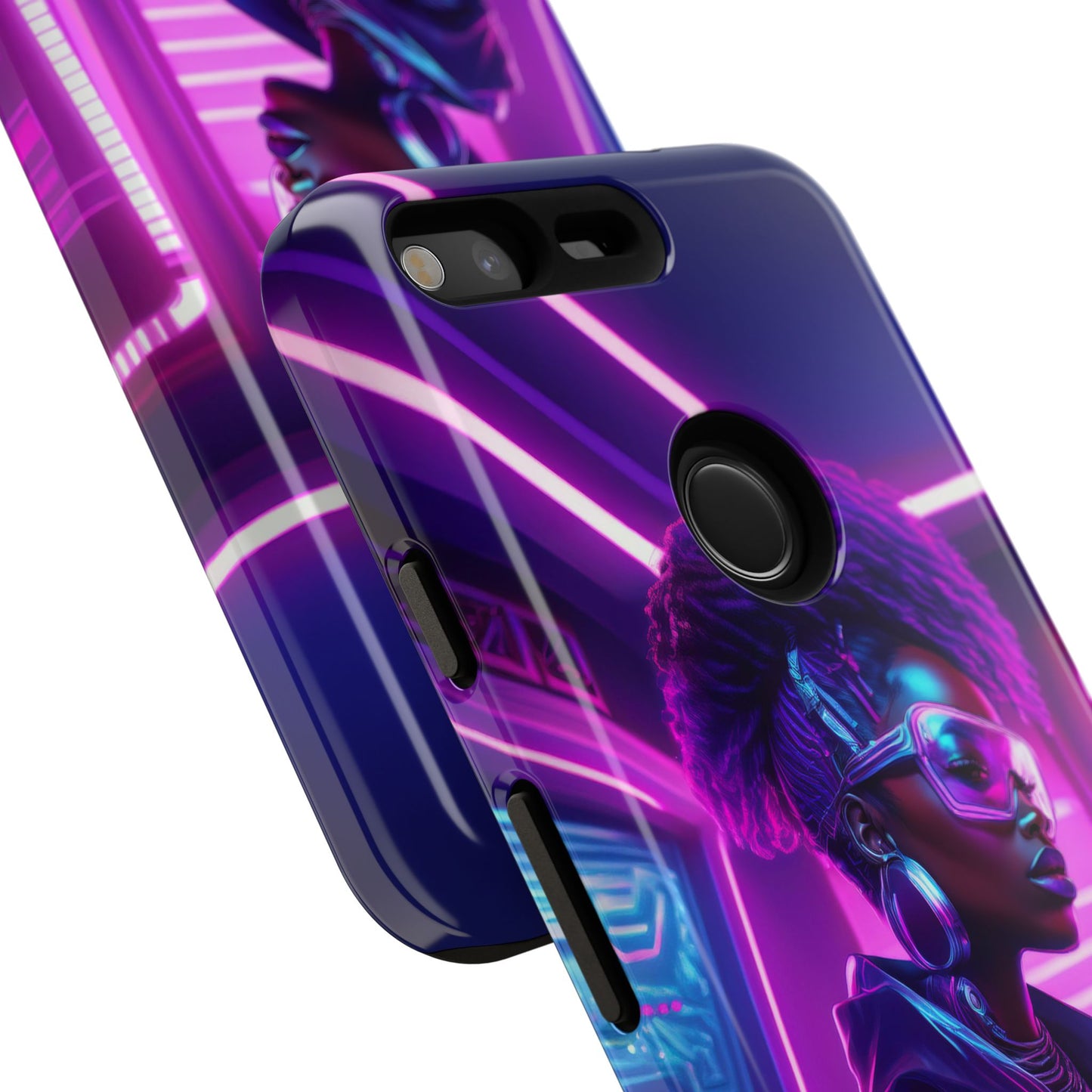 Futuristic Cyberpunk Female Cell Phone Case 004