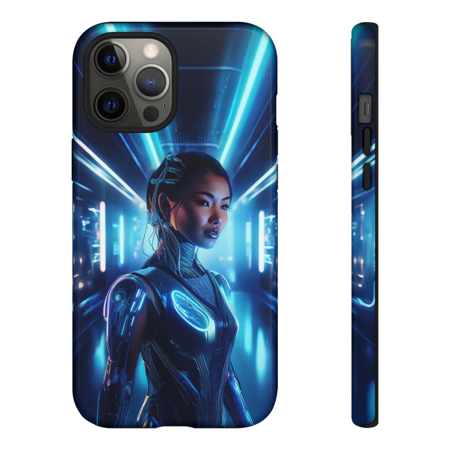 Futuristic Human Android Hybrid Cell Phone Case 004