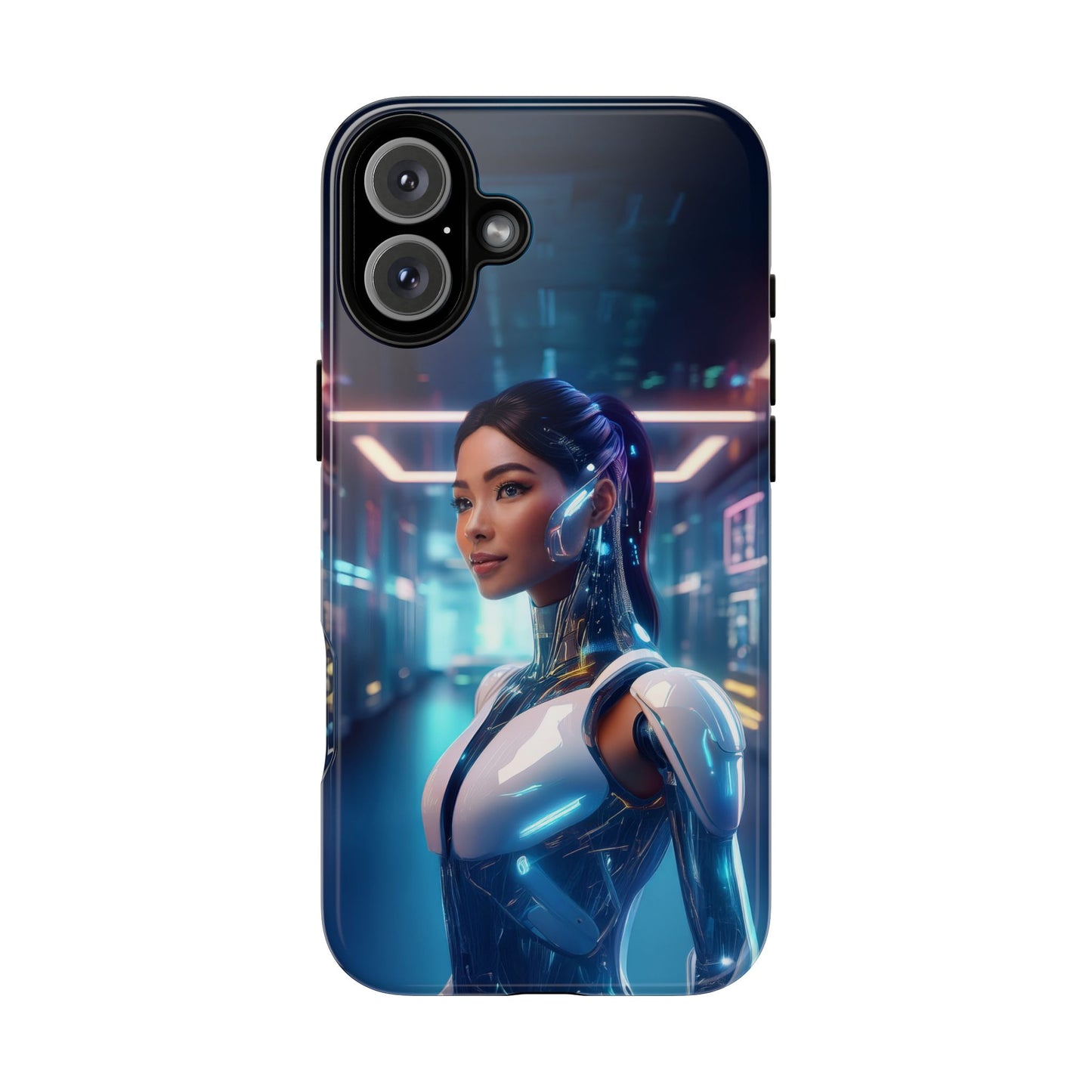 Futuristic Human Android Hybrid Cell Phone Case 005