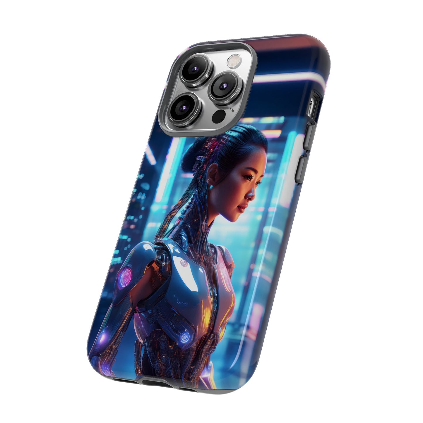 Futuristic Human Android Hybrid Cell Phone Case 013