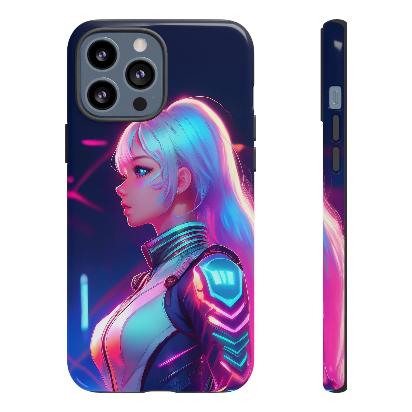 Futuristic Cyberpunk Female Cell Phone Case 009