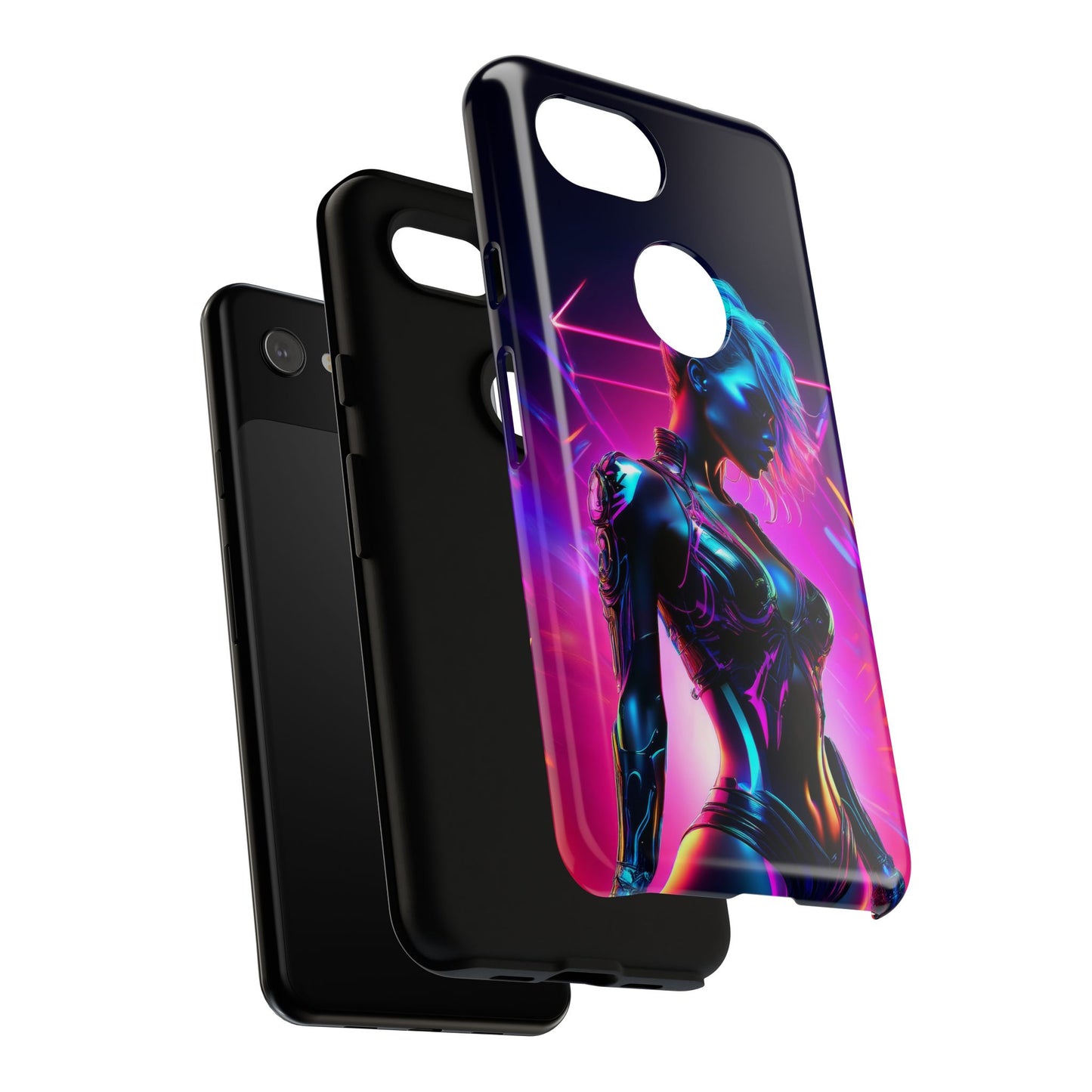 Futuristic Cyberpunk Female Cell Phone Case 017