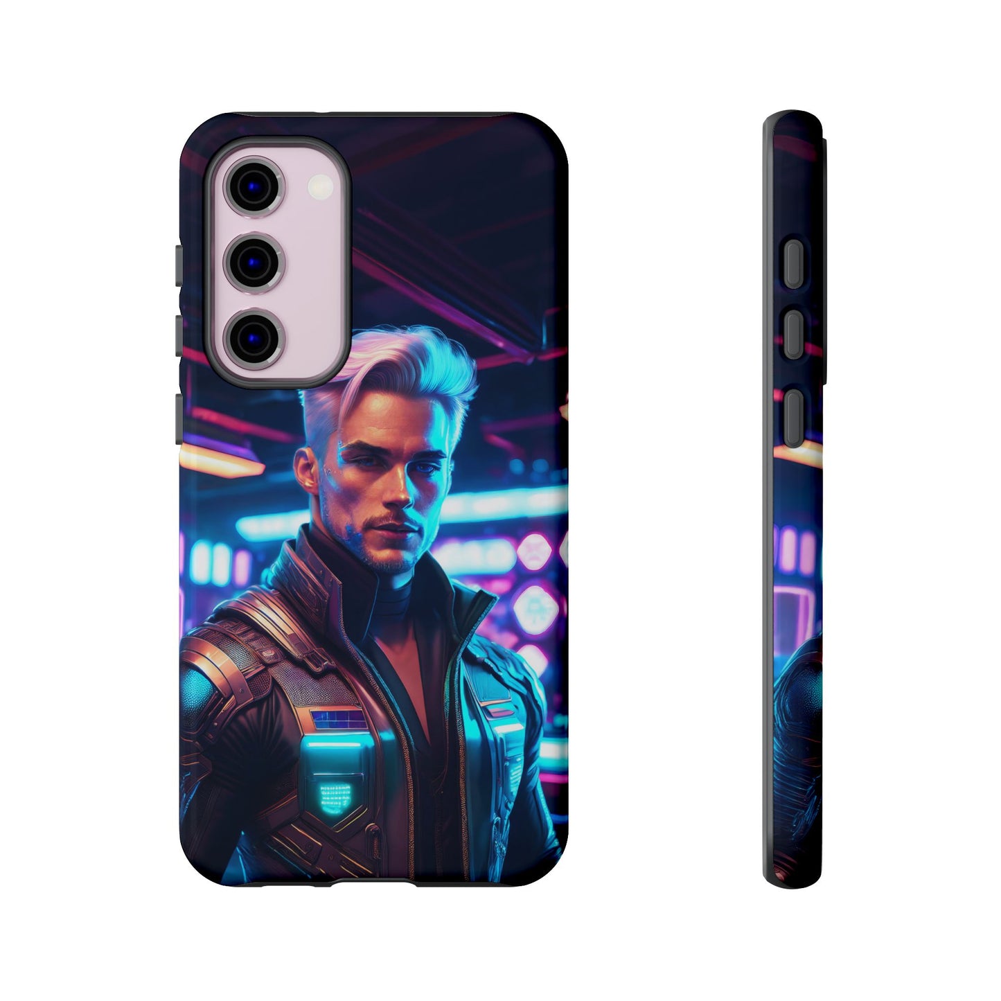 Futuristic Cyberpunk Male Cell Phone Case 008