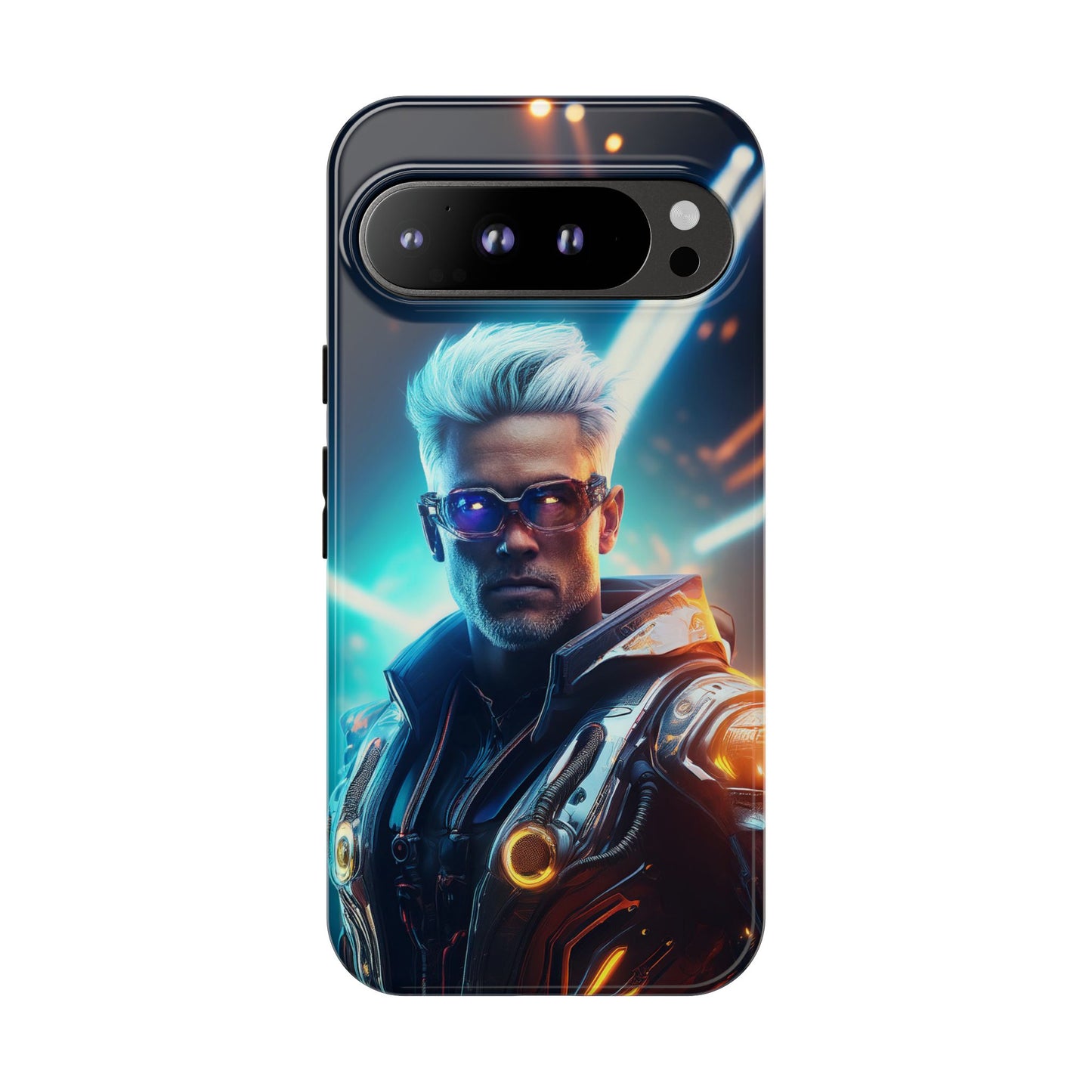 Futuristic Cyberpunk Male Cell Phone Case 013