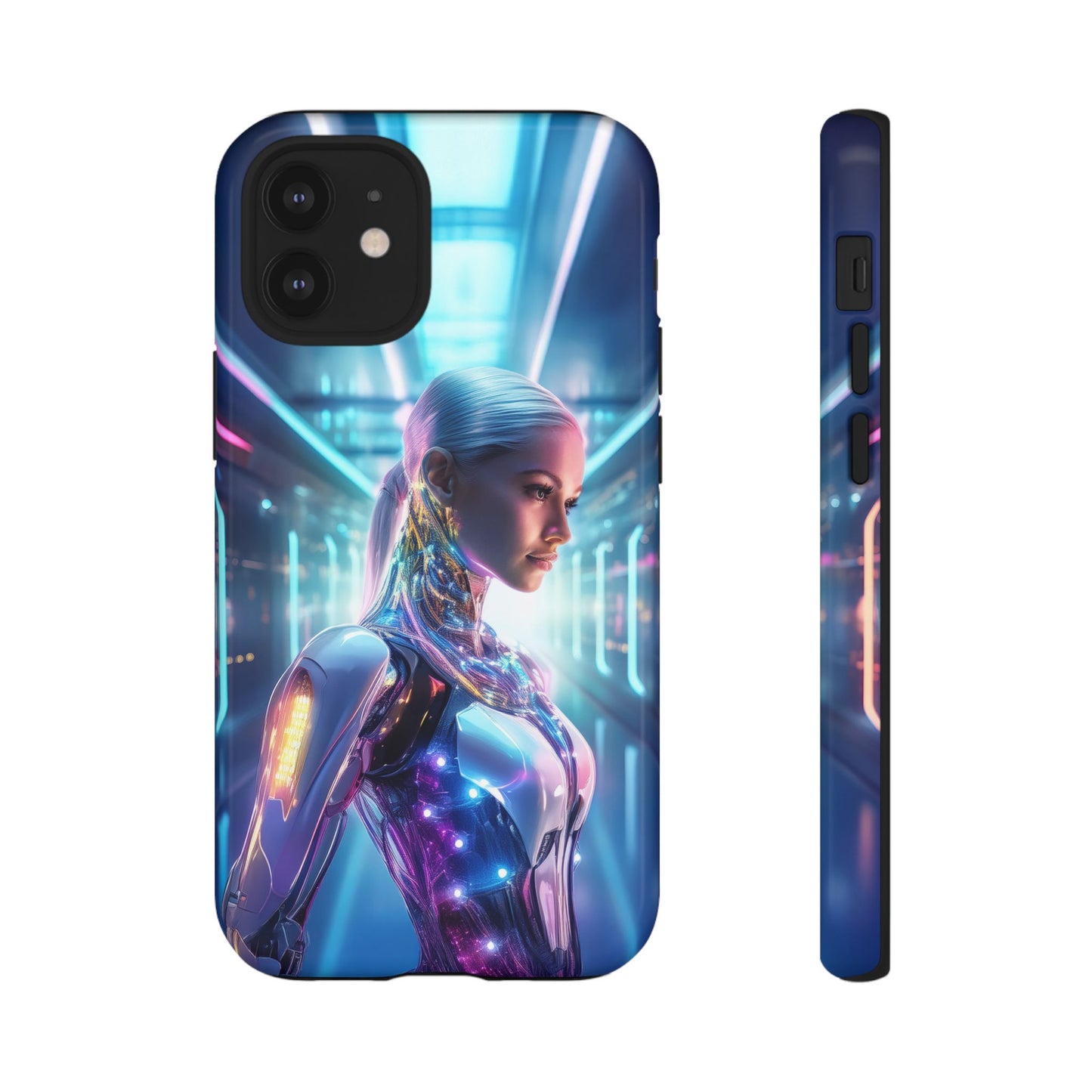 Futuristic Human Android Hybrid Cell Phone Case 015